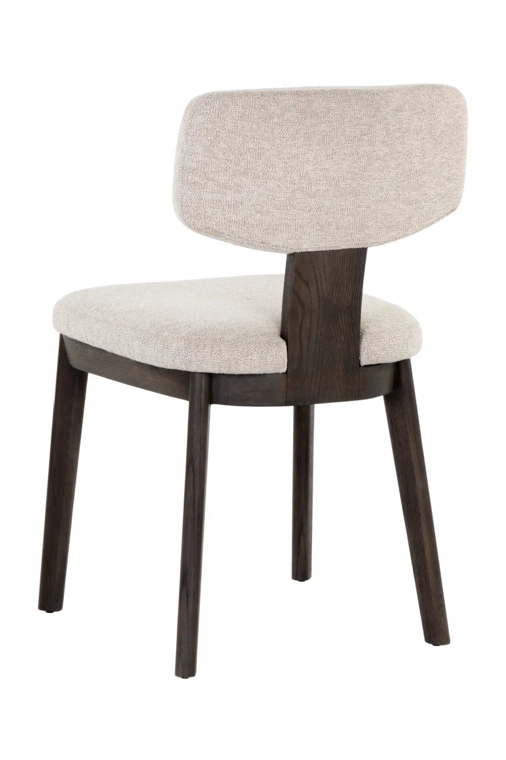 Luxury Fabric Upholstered Oak Dining Chairs European Style for Villa