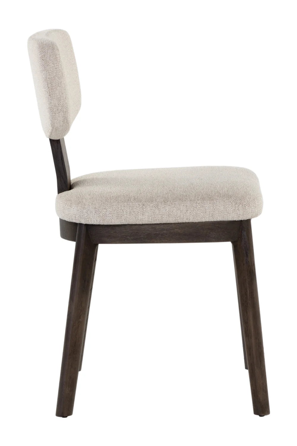 Luxury Fabric Upholstered Oak Dining Chairs European Style for Villa