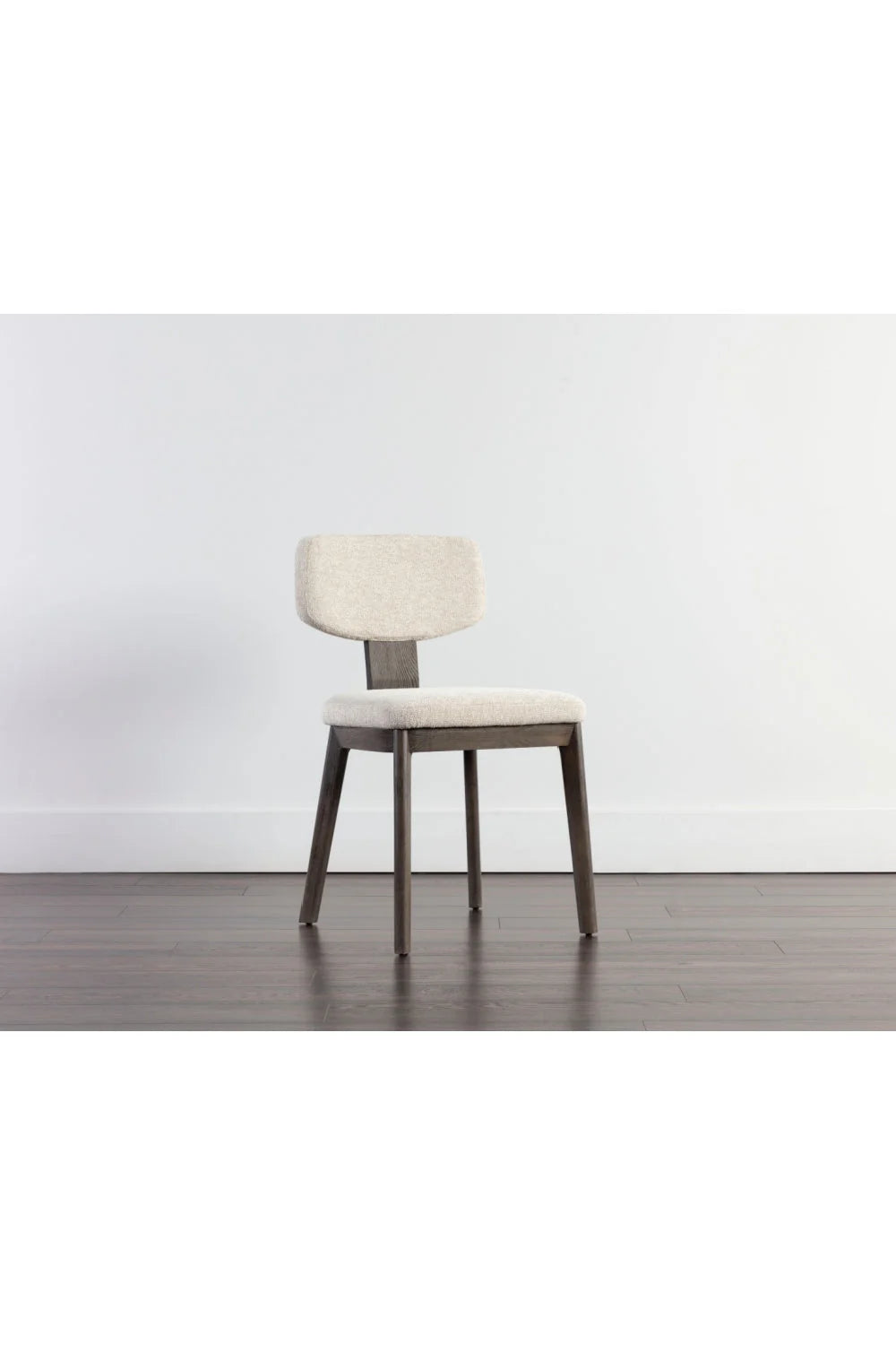 Luxury Fabric Upholstered Oak Dining Chairs European Style for Villa