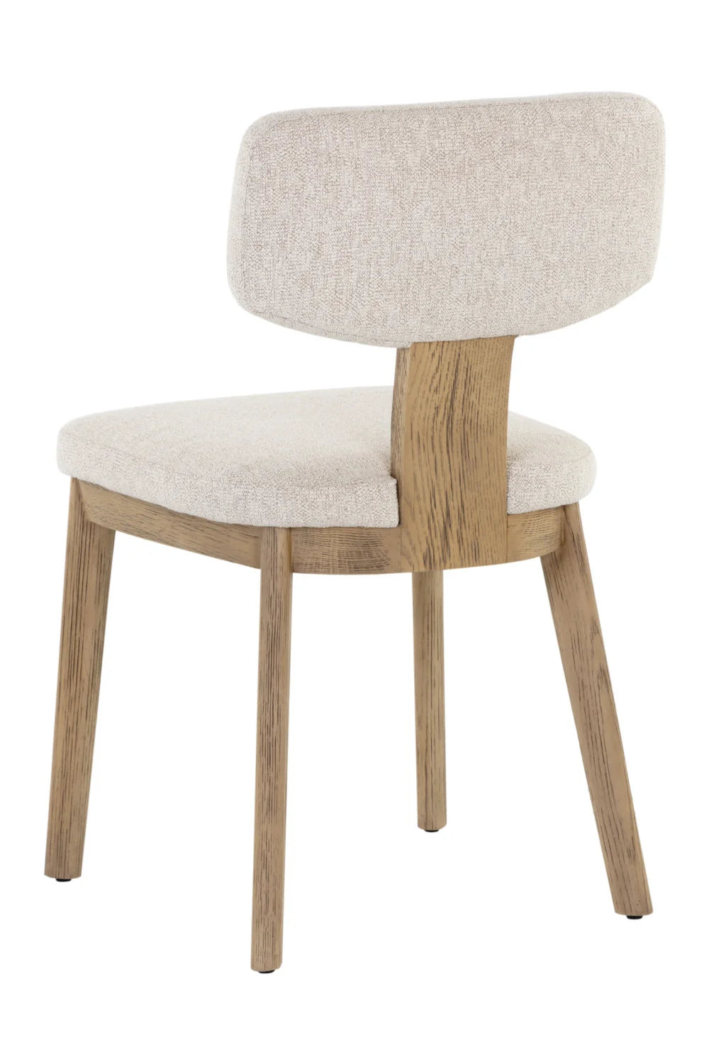 Luxury Fabric Upholstered Oak Dining Chairs European Style for Villa