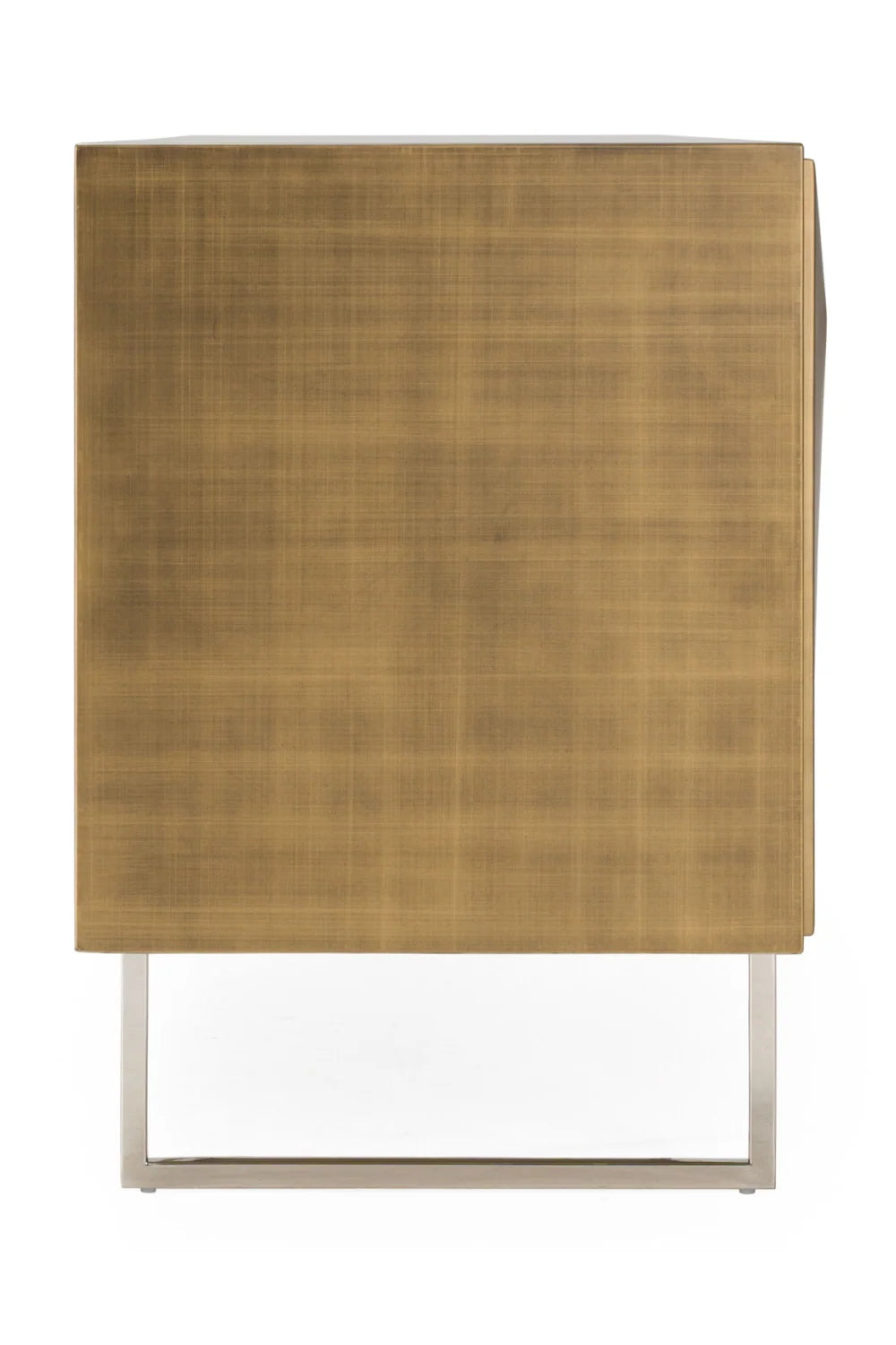 Luxury Faceted Antique Brass Sideboard European Style for Villa
