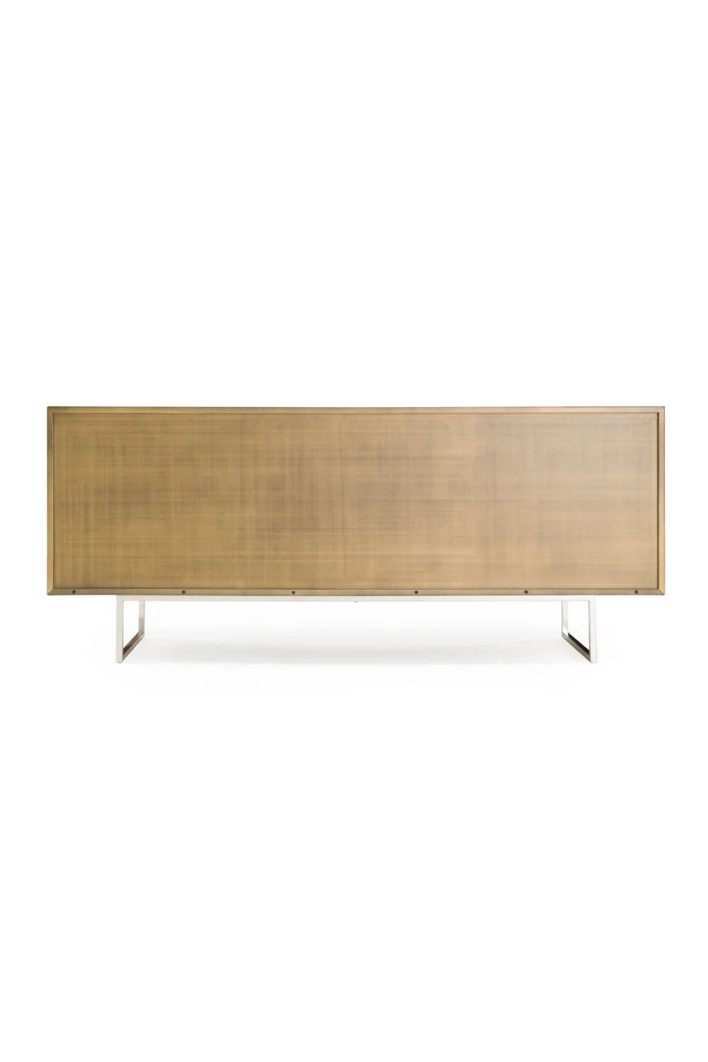 Luxury Faceted Antique Brass Sideboard European Style for Villa