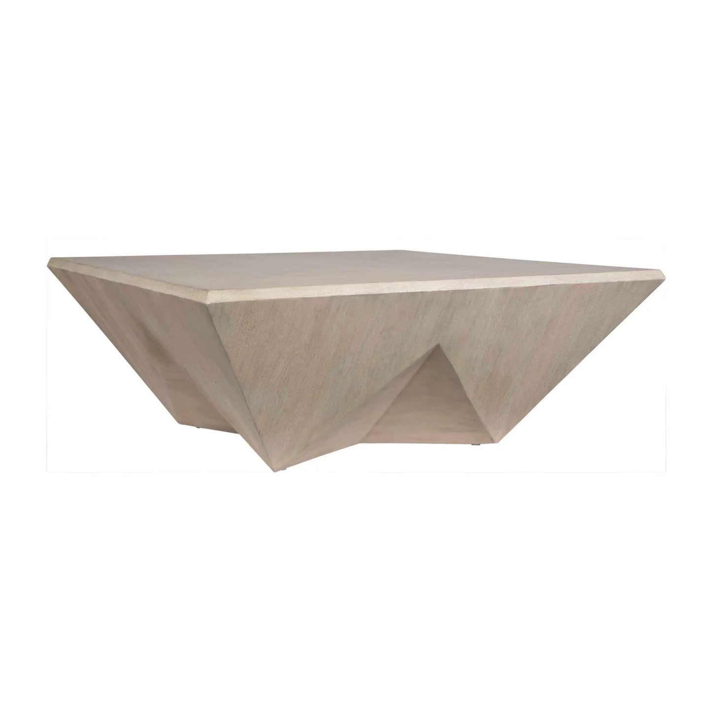 Luxury Faceted Mango Wood Coffee Table Modern Italian Style for Villa
