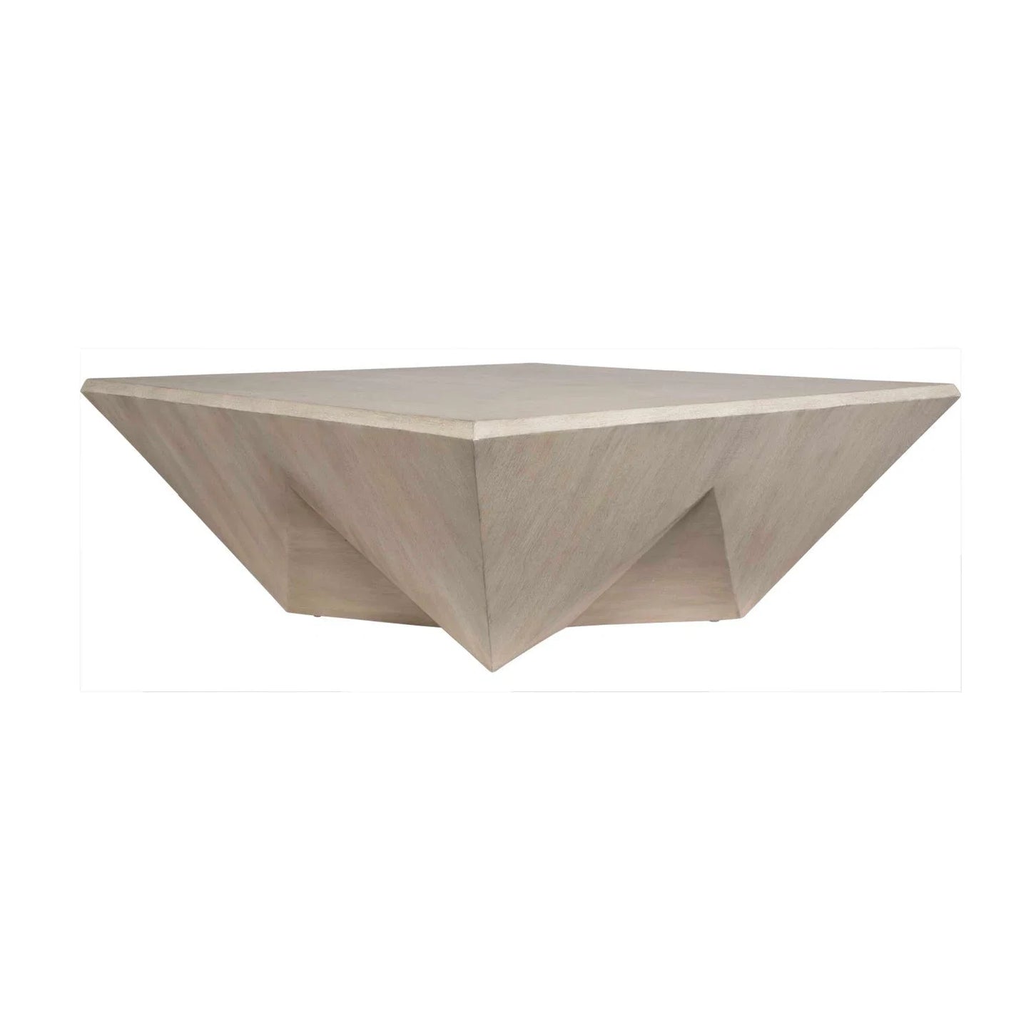 Luxury Faceted Mango Wood Coffee Table Modern Italian Style for Villa