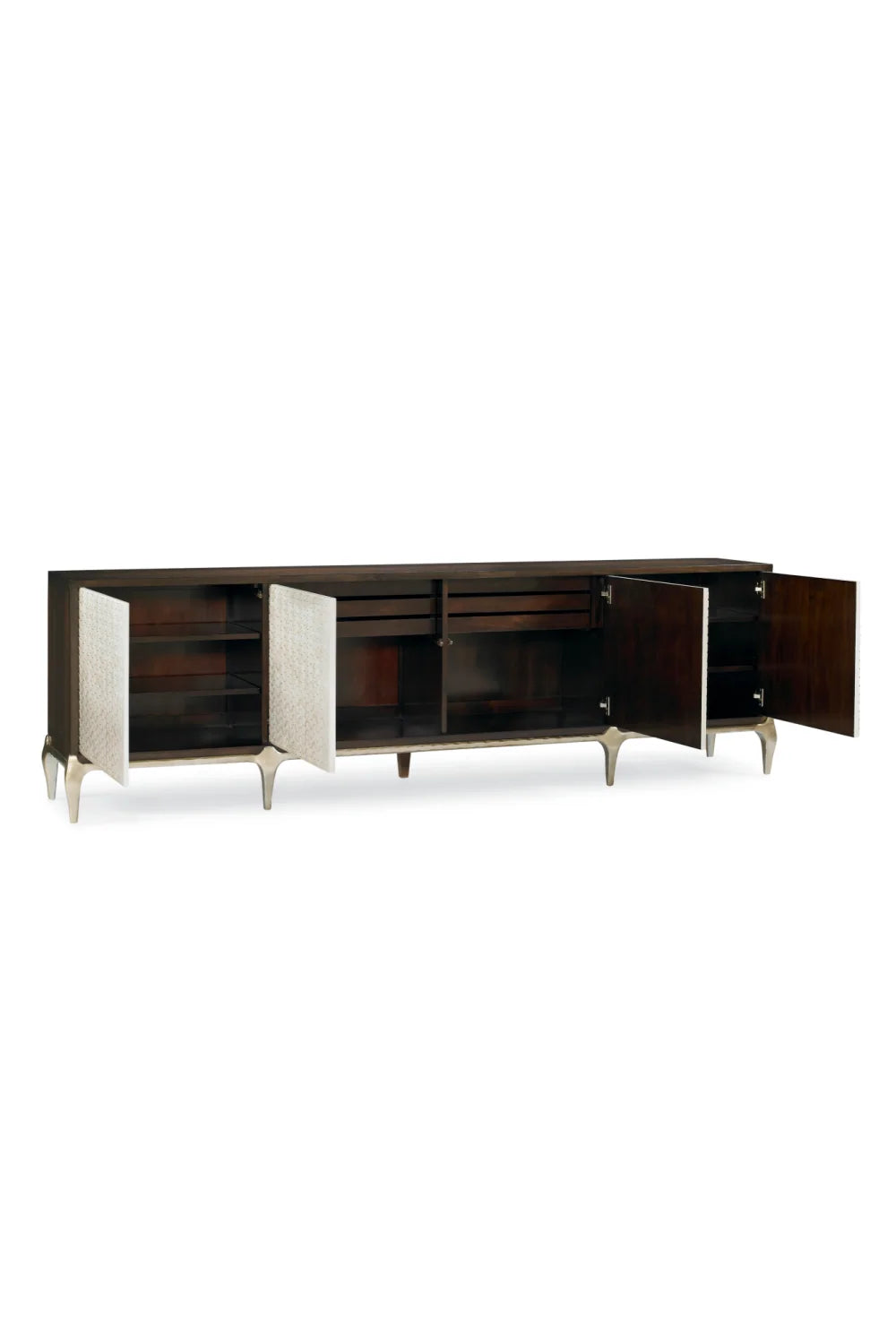 Luxury Faux Bone Media Cabinet Modern Italian Style for Villa