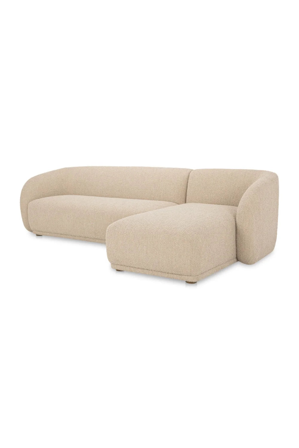 Luxury Faye Fabric Curved Sectional Sofa Modern Italian Style for Villa