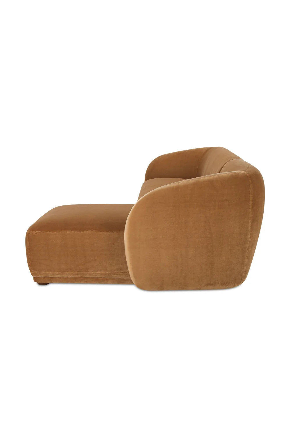 Luxury Faye Fabric Curved Sectional Sofa Modern Italian Style for Villa