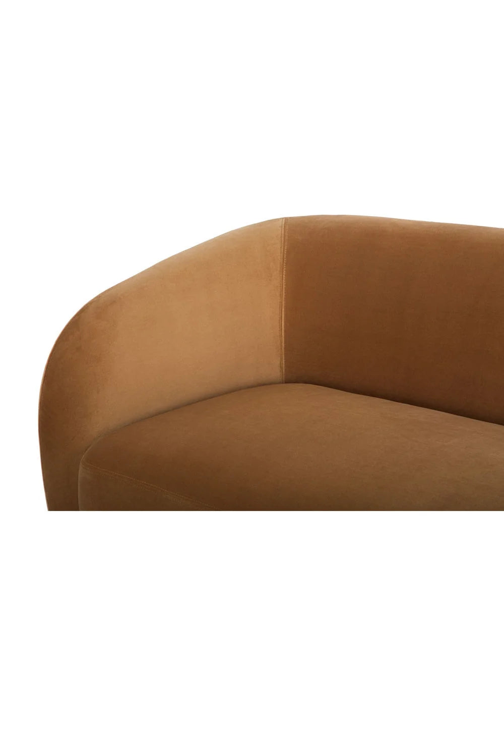 Luxury Faye Fabric Curved Sectional Sofa Modern Italian Style for Villa