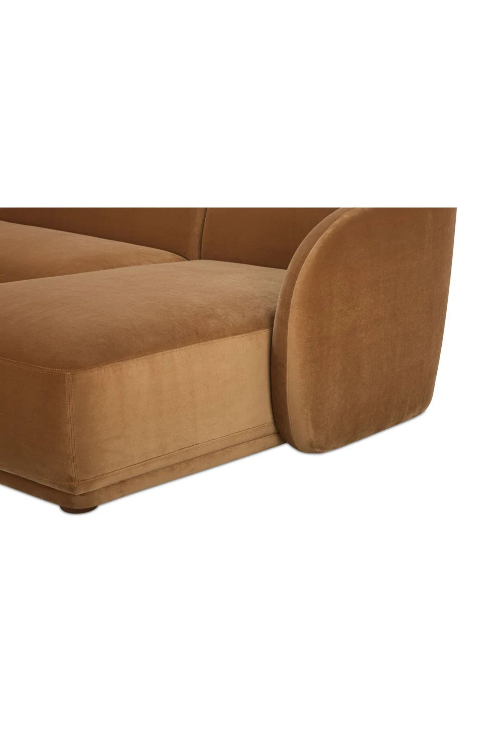 Luxury Faye Fabric Curved Sectional Sofa Modern Italian Style for Villa