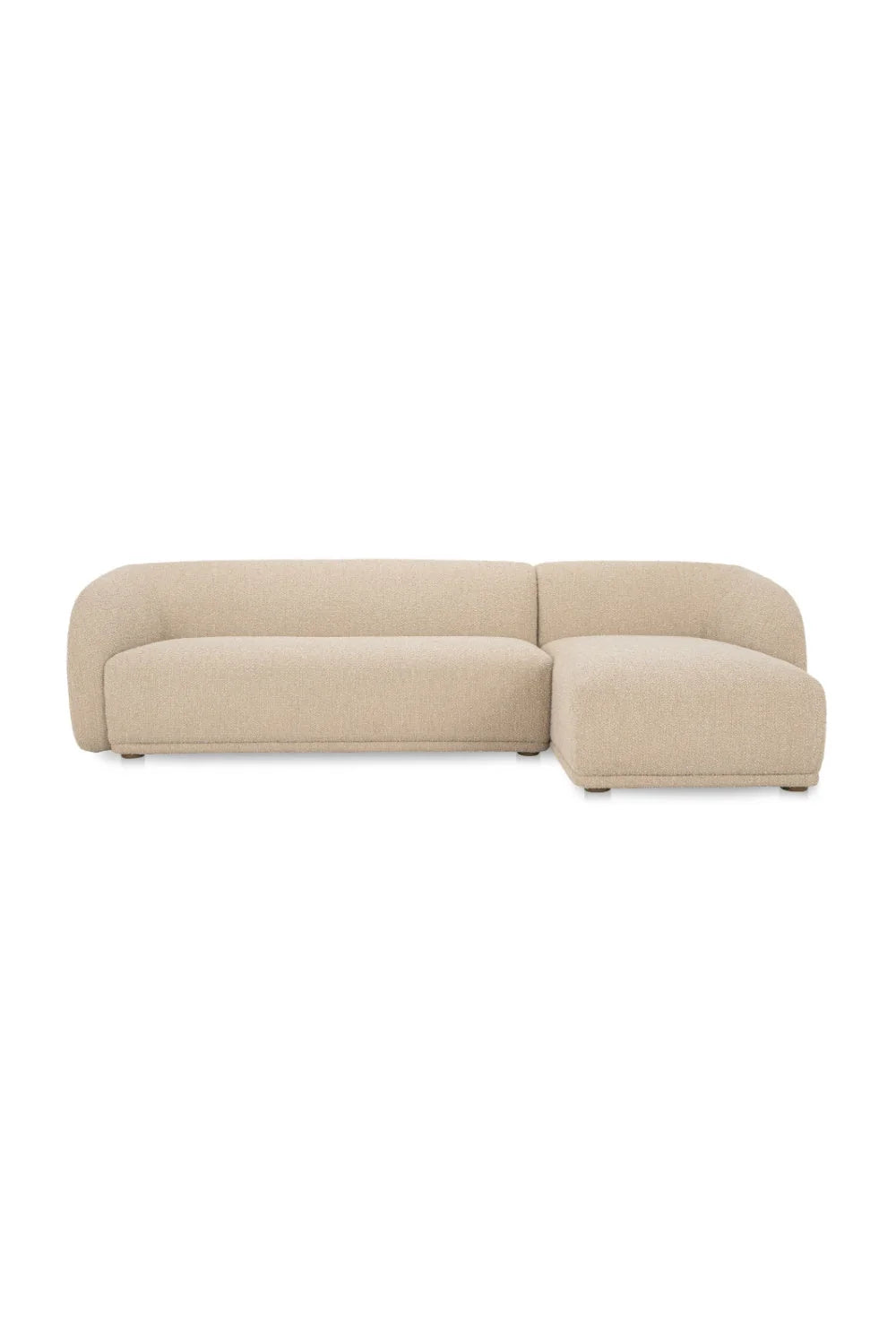 Luxury Faye Fabric Curved Sectional Sofa Modern Italian Style for Villa