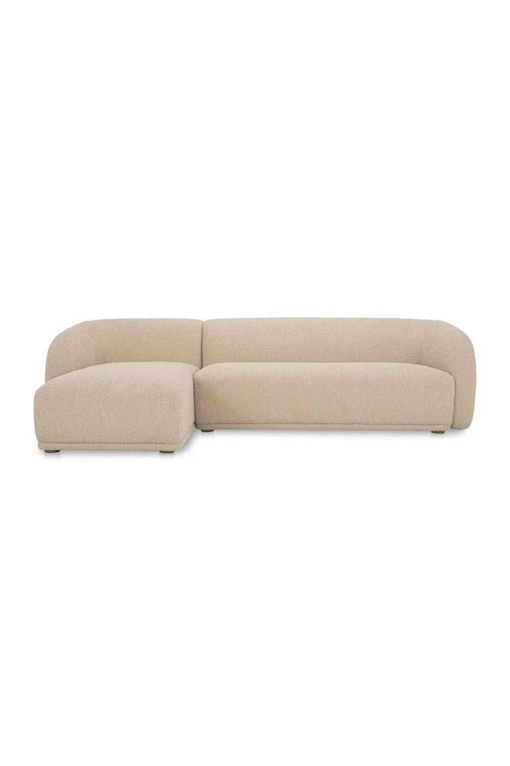 Luxury Faye Fabric Curved Sectional Sofa Modern Italian Style for Villa