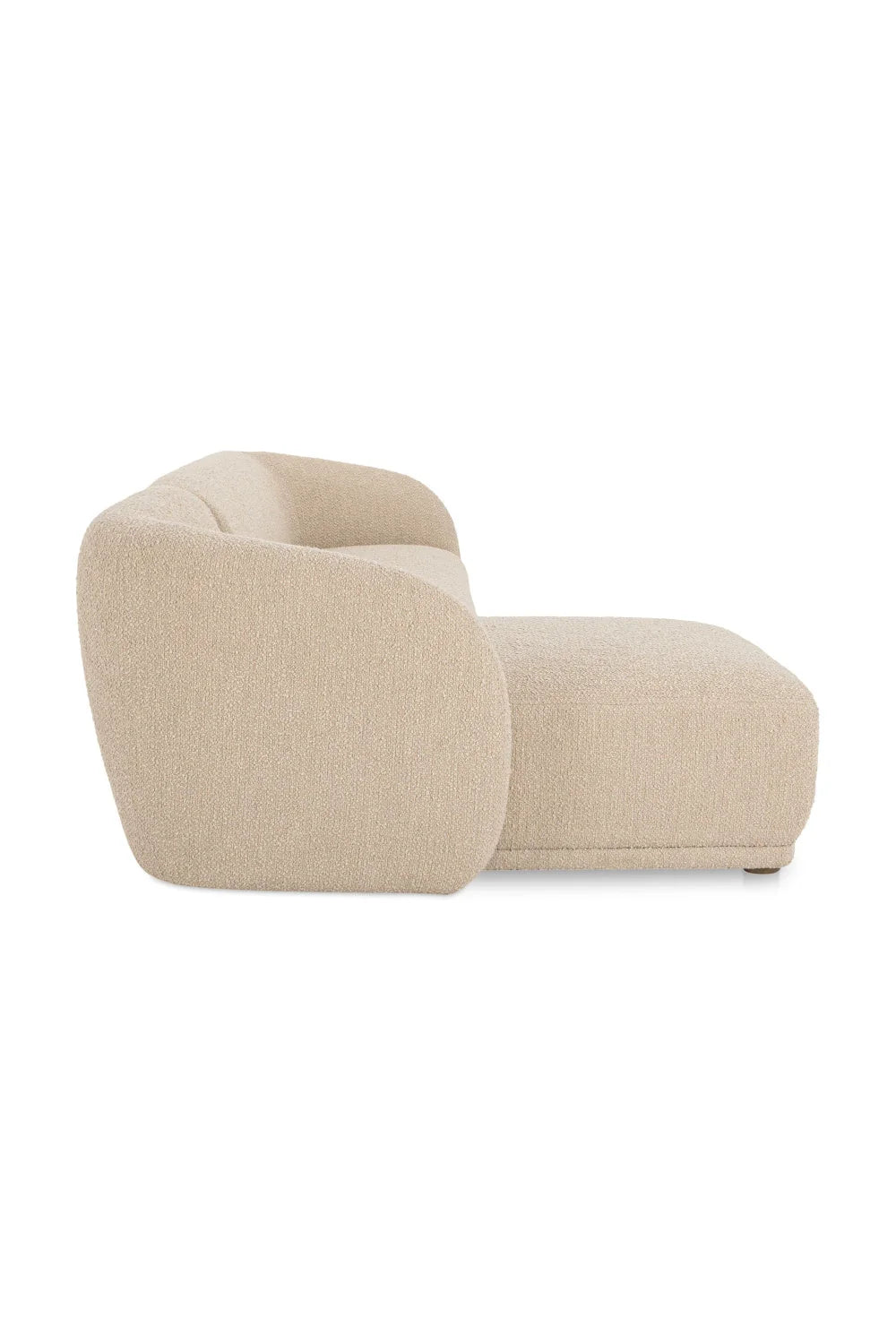 Luxury Faye Fabric Curved Sectional Sofa Modern Italian Style for Villa