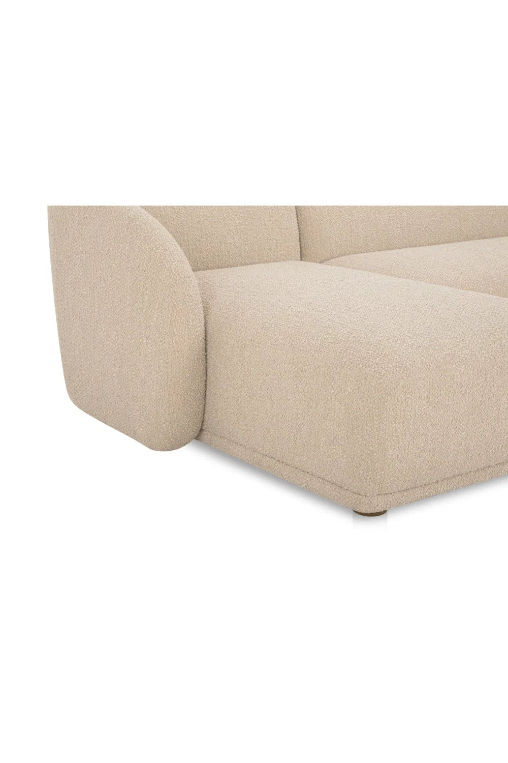 Luxury Faye Fabric Curved Sectional Sofa Modern Italian Style for Villa