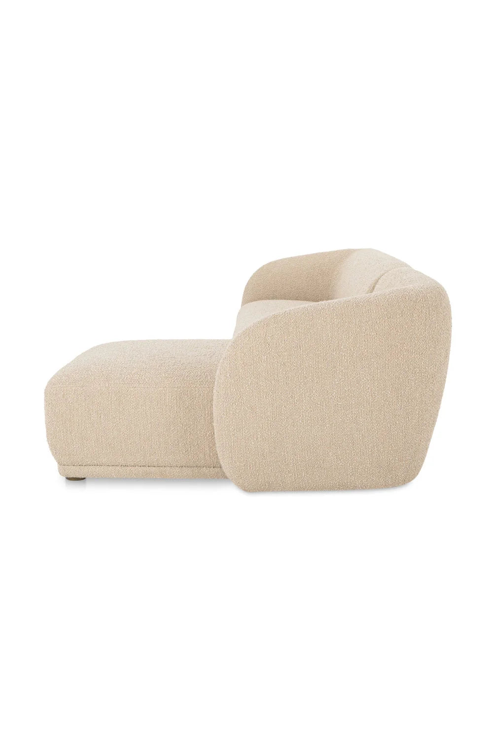 Luxury Faye Fabric Curved Sectional Sofa Modern Italian Style for Villa