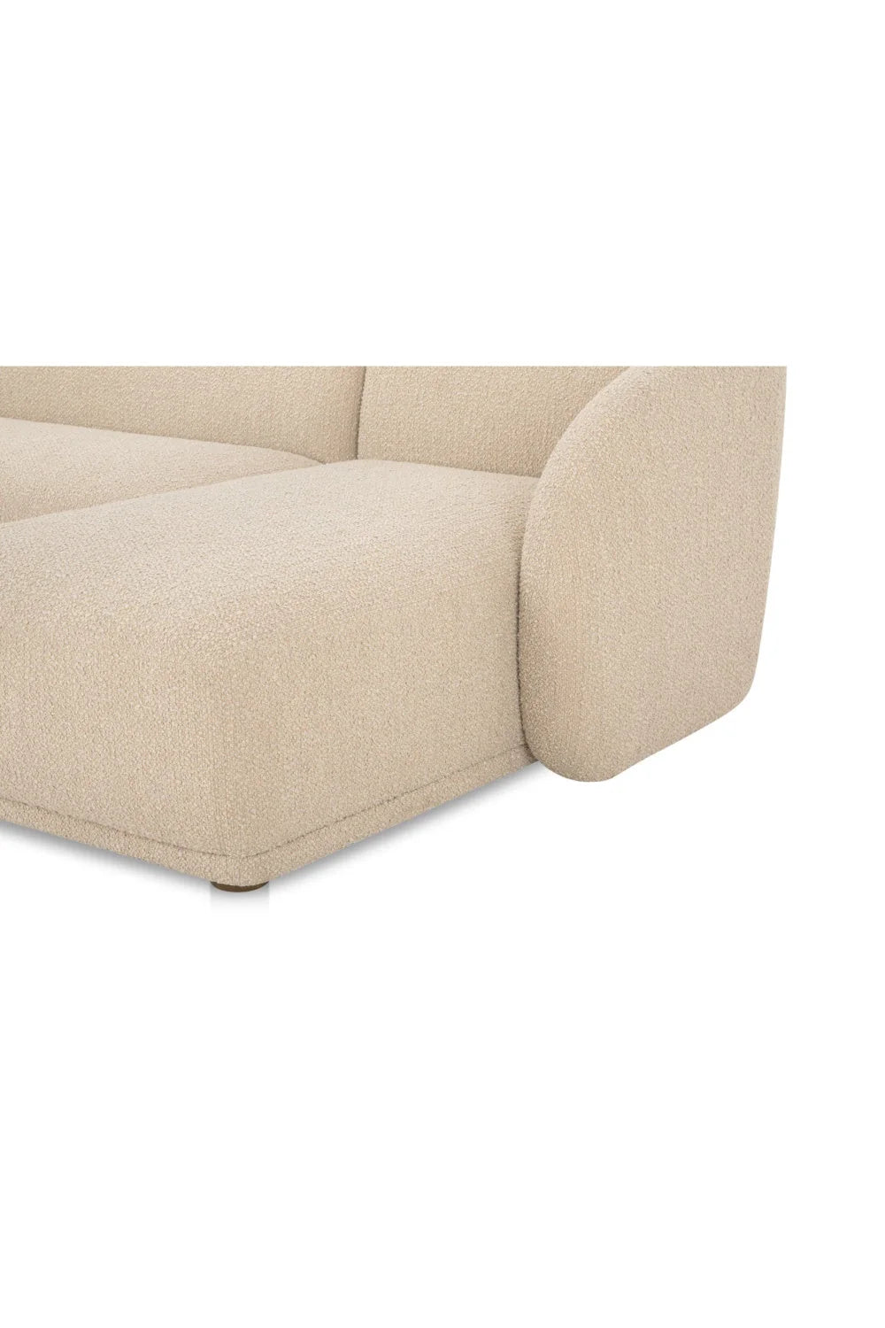 Luxury Faye Fabric Curved Sectional Sofa Modern Italian Style for Villa