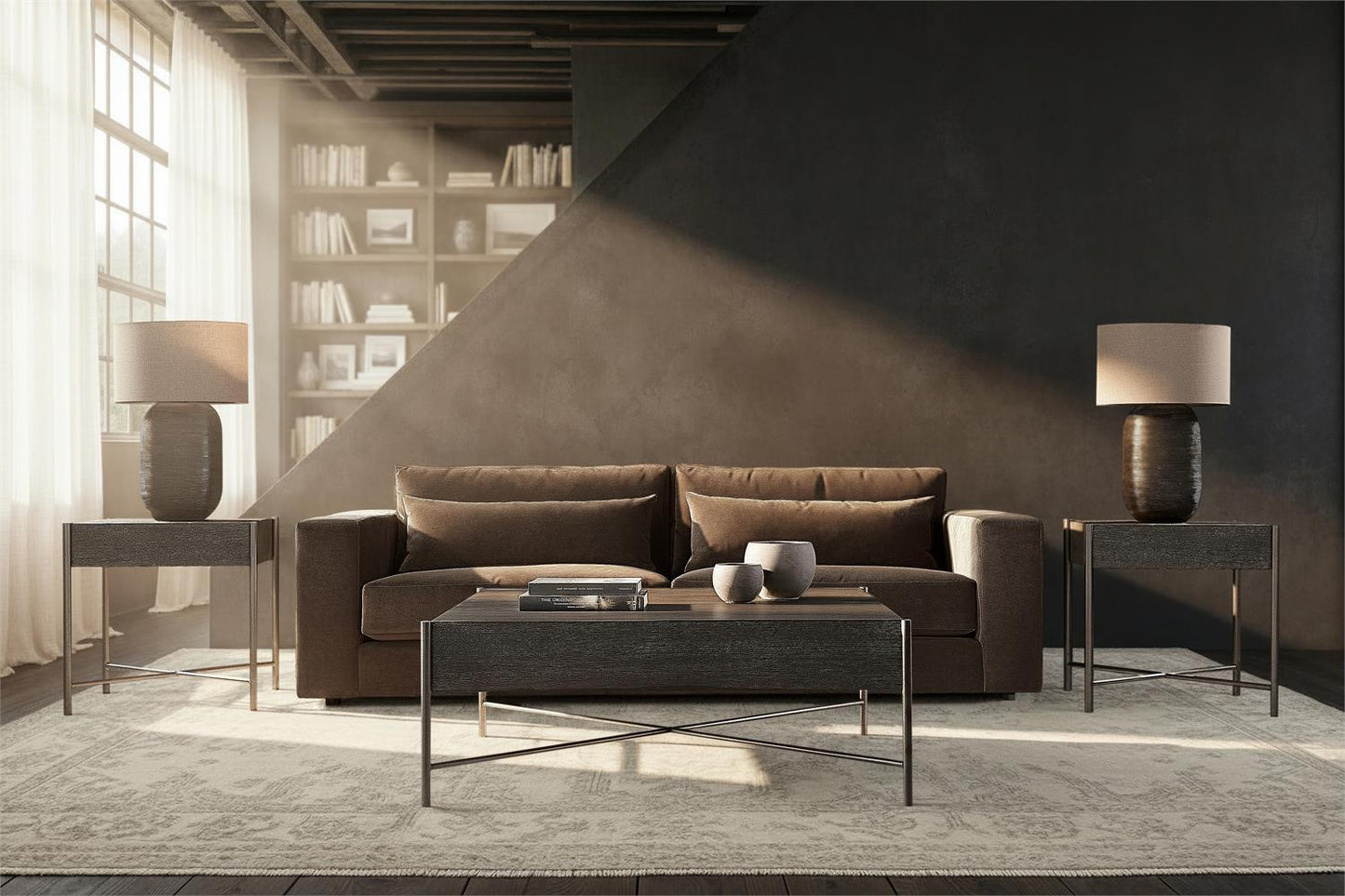 Luxury Felix Fabric Sofa Modern Italian Style for Villa