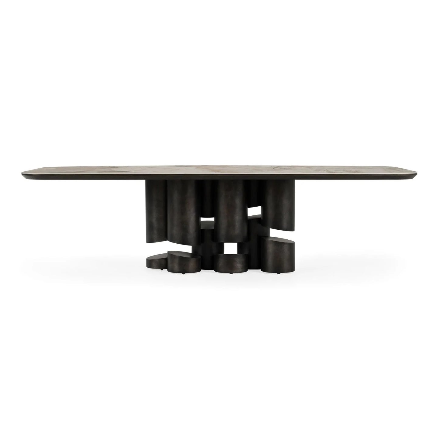 Luxury Finsbury Ceramic Oval Dining Table Modern Italian Style for Villa