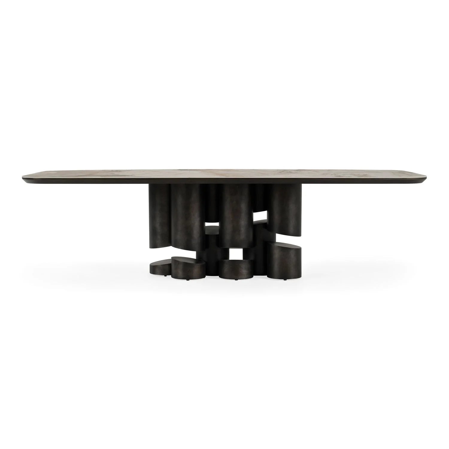 Luxury Finsbury Ceramic Oval Dining Table Modern Italian Style for Villa