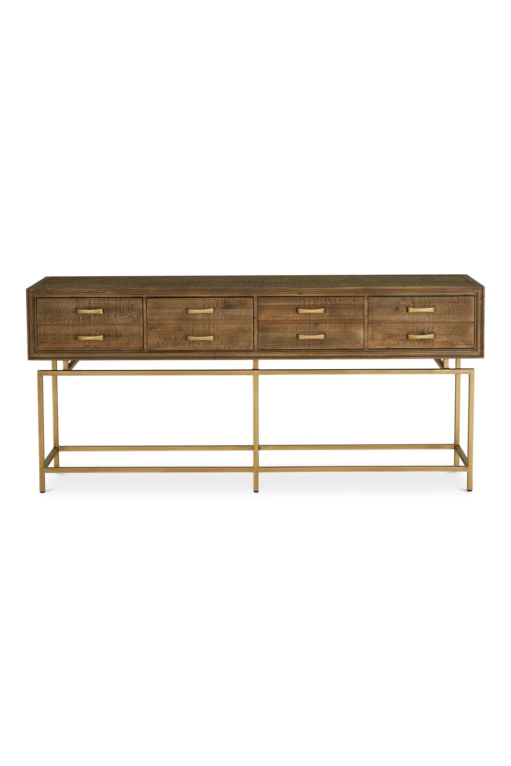 Luxury Fir Wood Console Table Modern Italian Style for Villa
