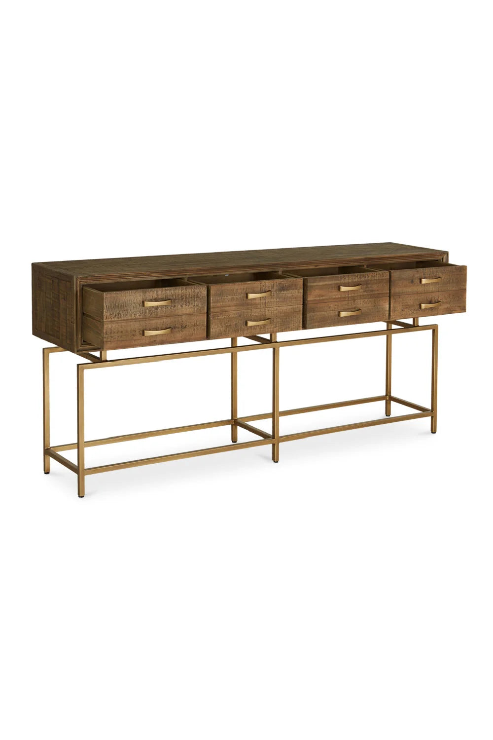 Luxury Fir Wood Console Table Modern Italian Style for Villa