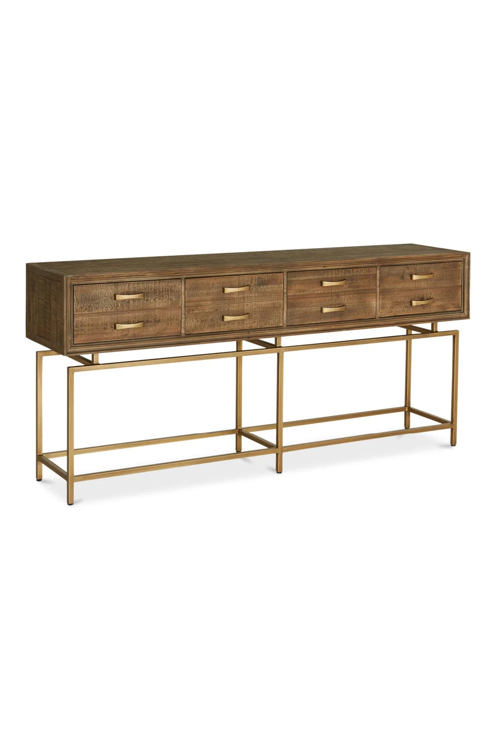 Luxury Fir Wood Console Table Modern Italian Style for Villa