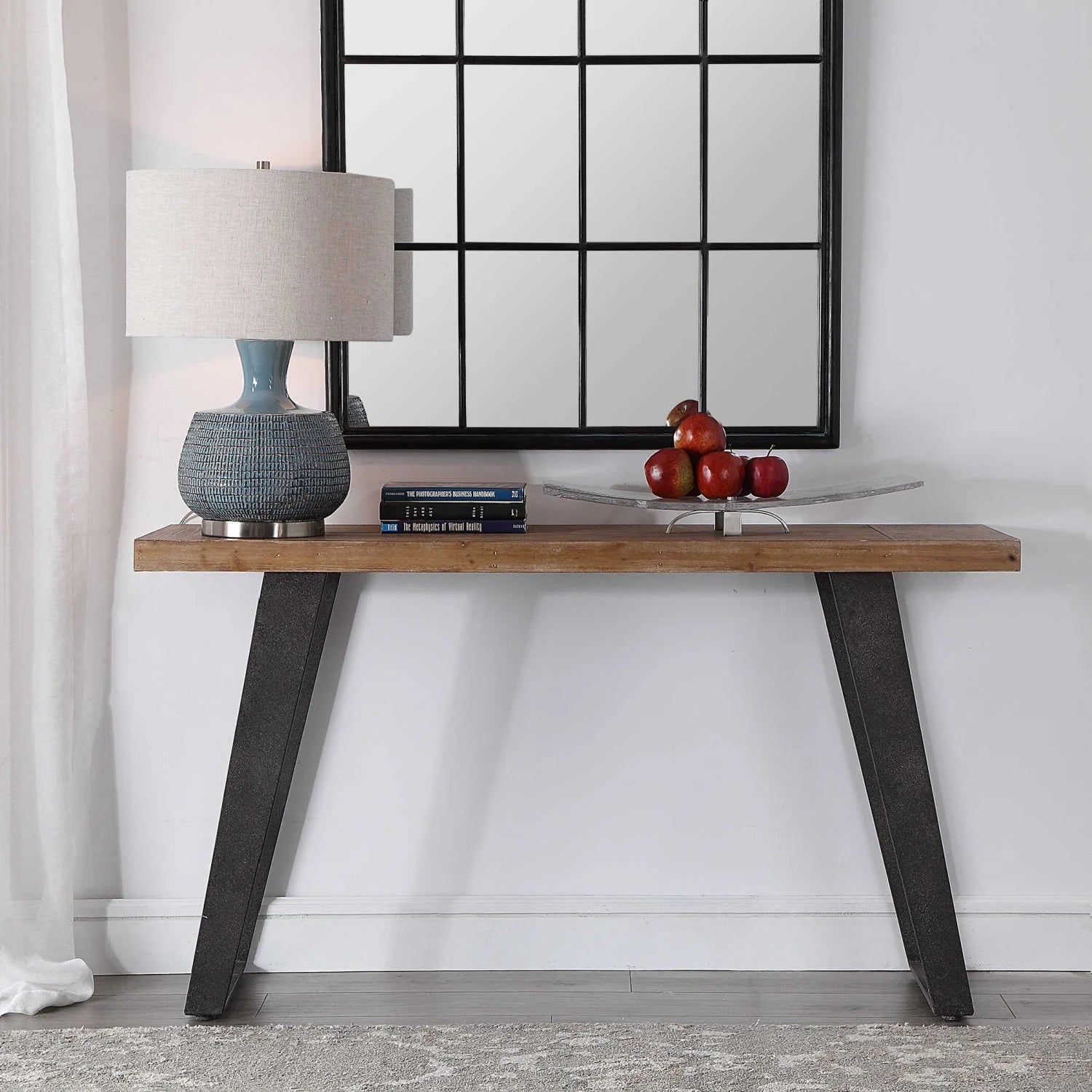 Luxury Fir Wood Console Table Modern Italian Style for Villa