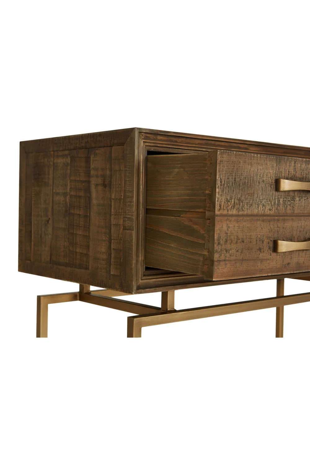 Luxury Fir Wood Console Table Modern Italian Style for Villa