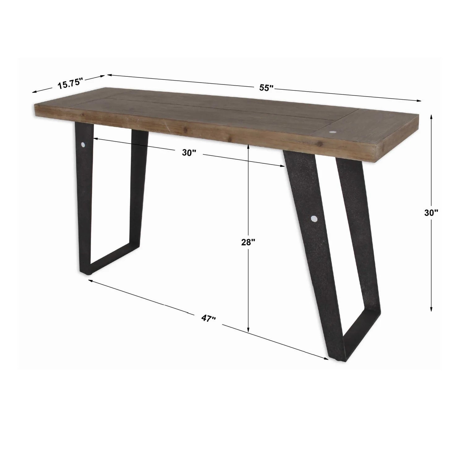 Luxury Fir Wood Console Table Modern Italian Style for Villa