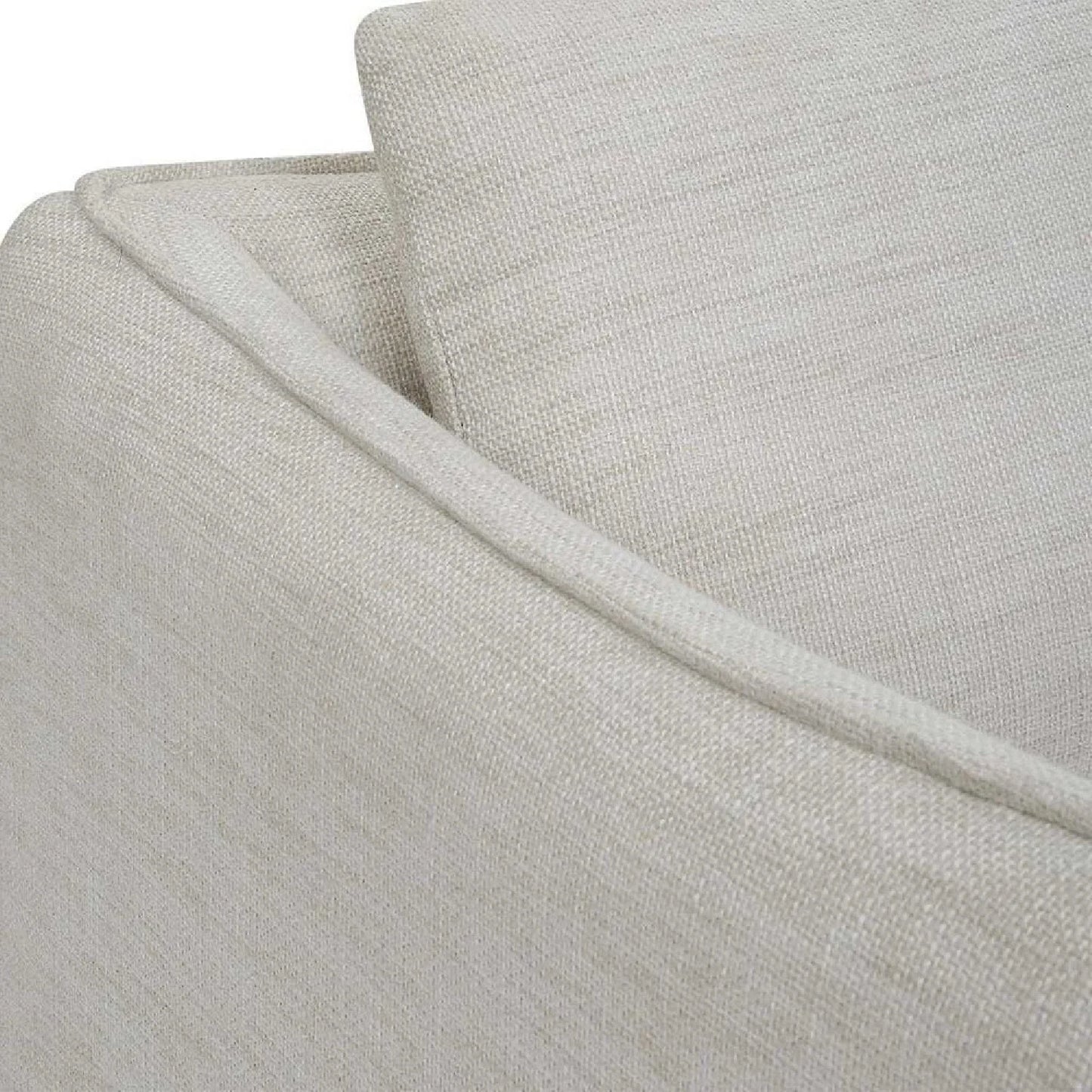 Luxury Flanged Fabric Swivel Accent Chair Modern Italian Style for Villa