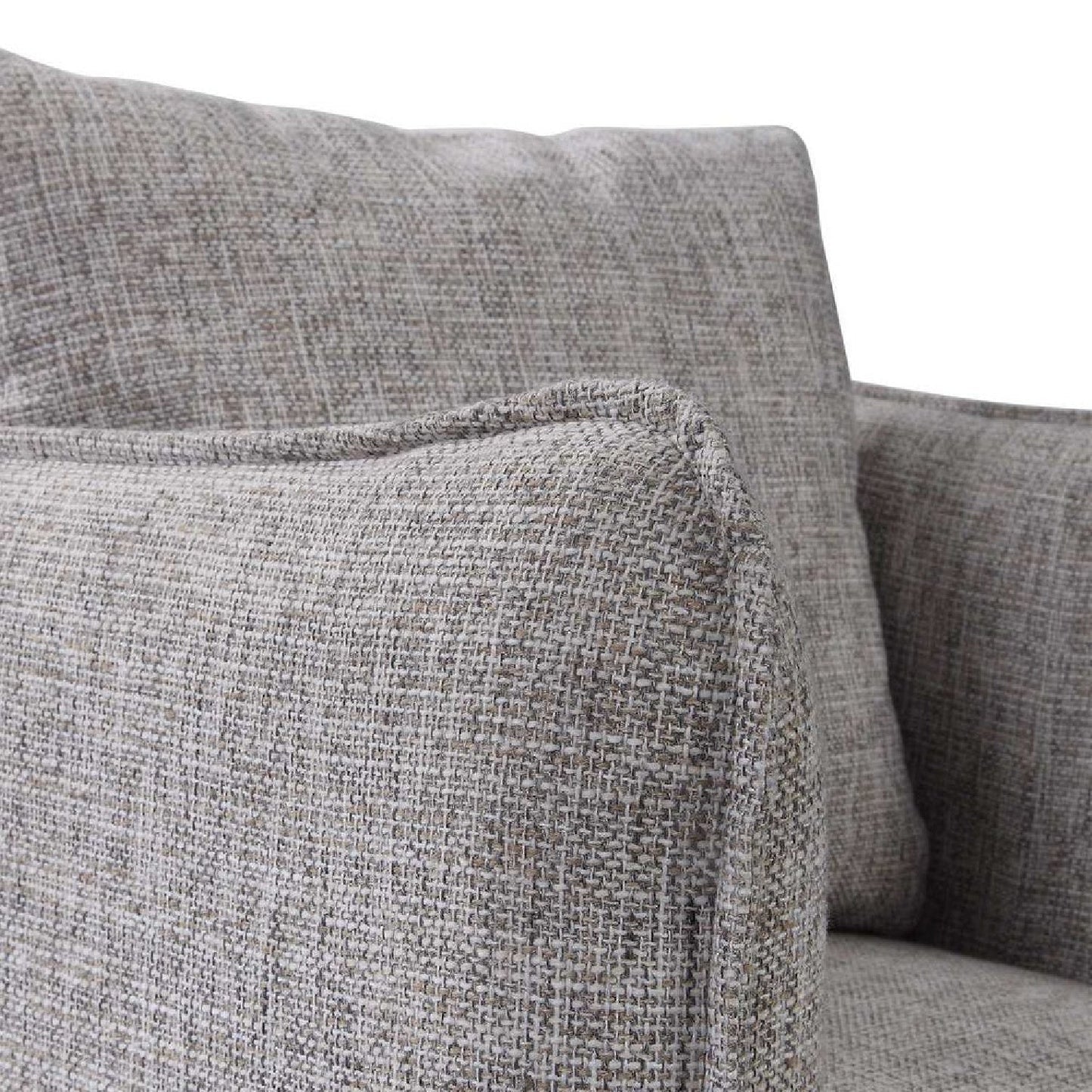Luxury Flanged Fabric Swivel Accent Chair Modern Italian Style for Villa