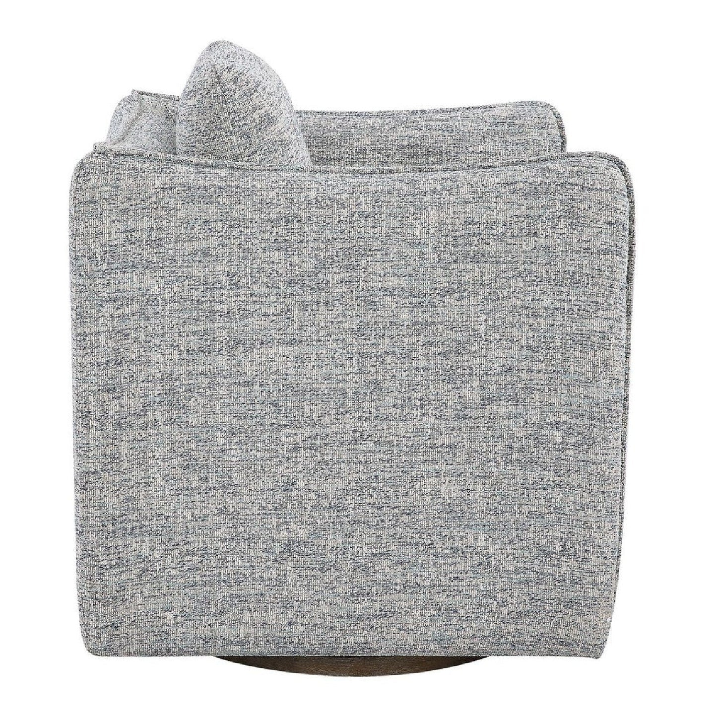 Luxury Flanged Fabric Swivel Accent Chair Modern Italian Style for Villa