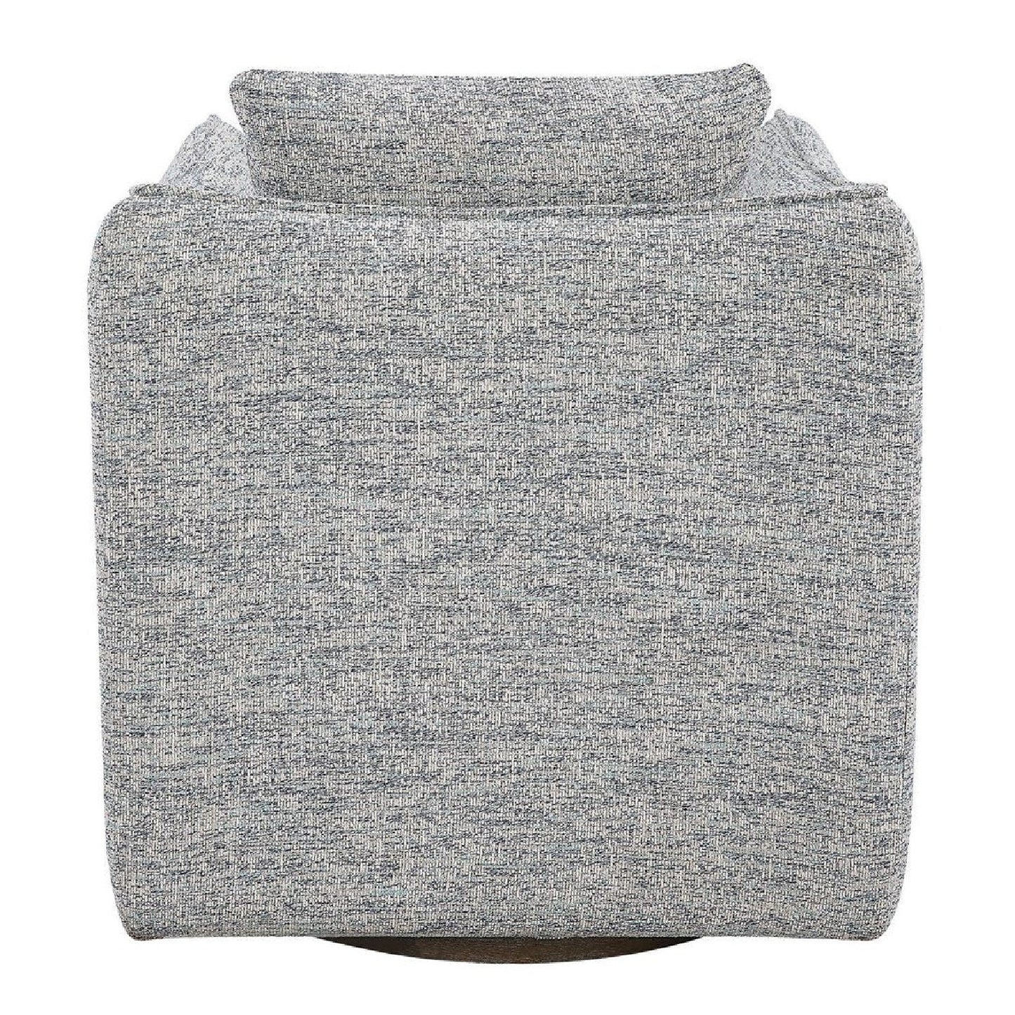 Luxury Flanged Fabric Swivel Accent Chair Modern Italian Style for Villa
