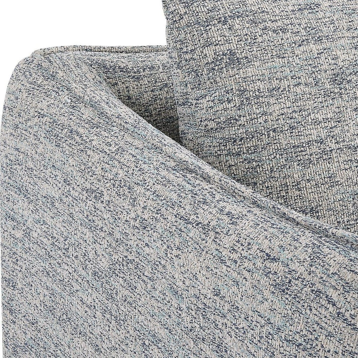 Luxury Flanged Fabric Swivel Accent Chair Modern Italian Style for Villa