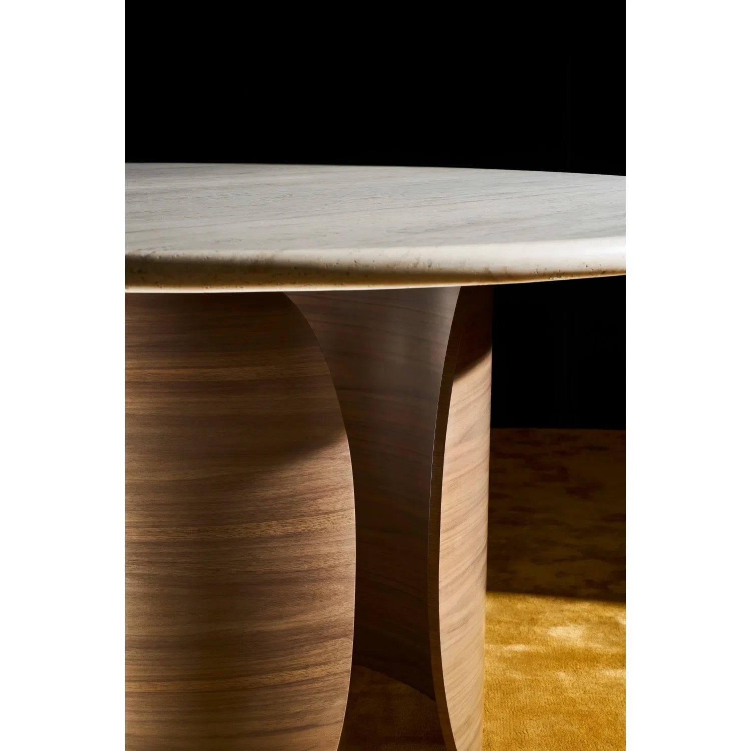 Luxury Fleur Stone Dining Table Modern Italian Style for Villa
