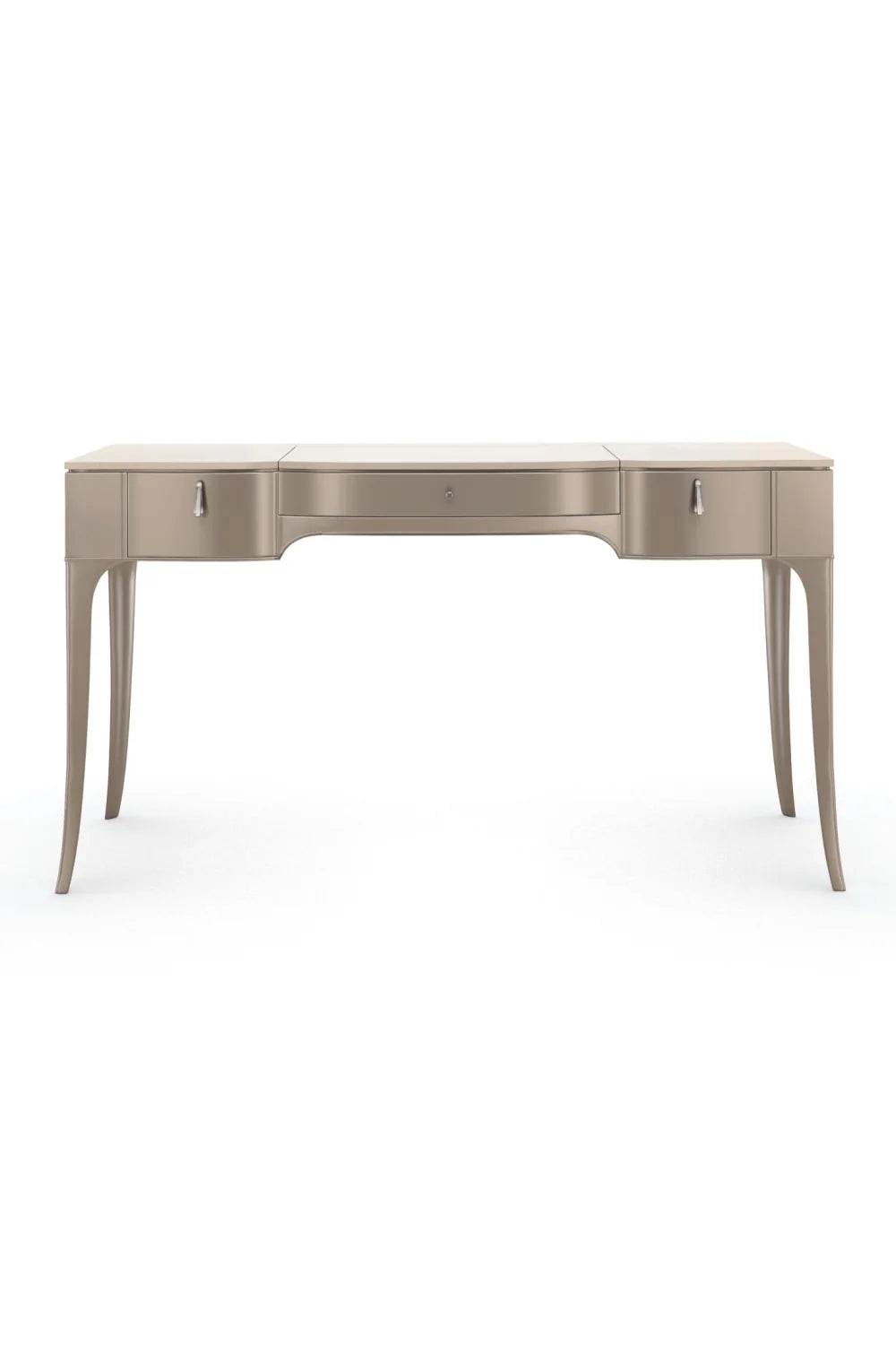Luxury Flip-Top Mirror Modern Vanity Desk European Style for Villa