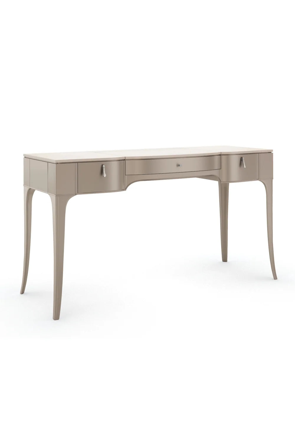 Luxury Flip-Top Mirror Modern Vanity Desk European Style for Villa