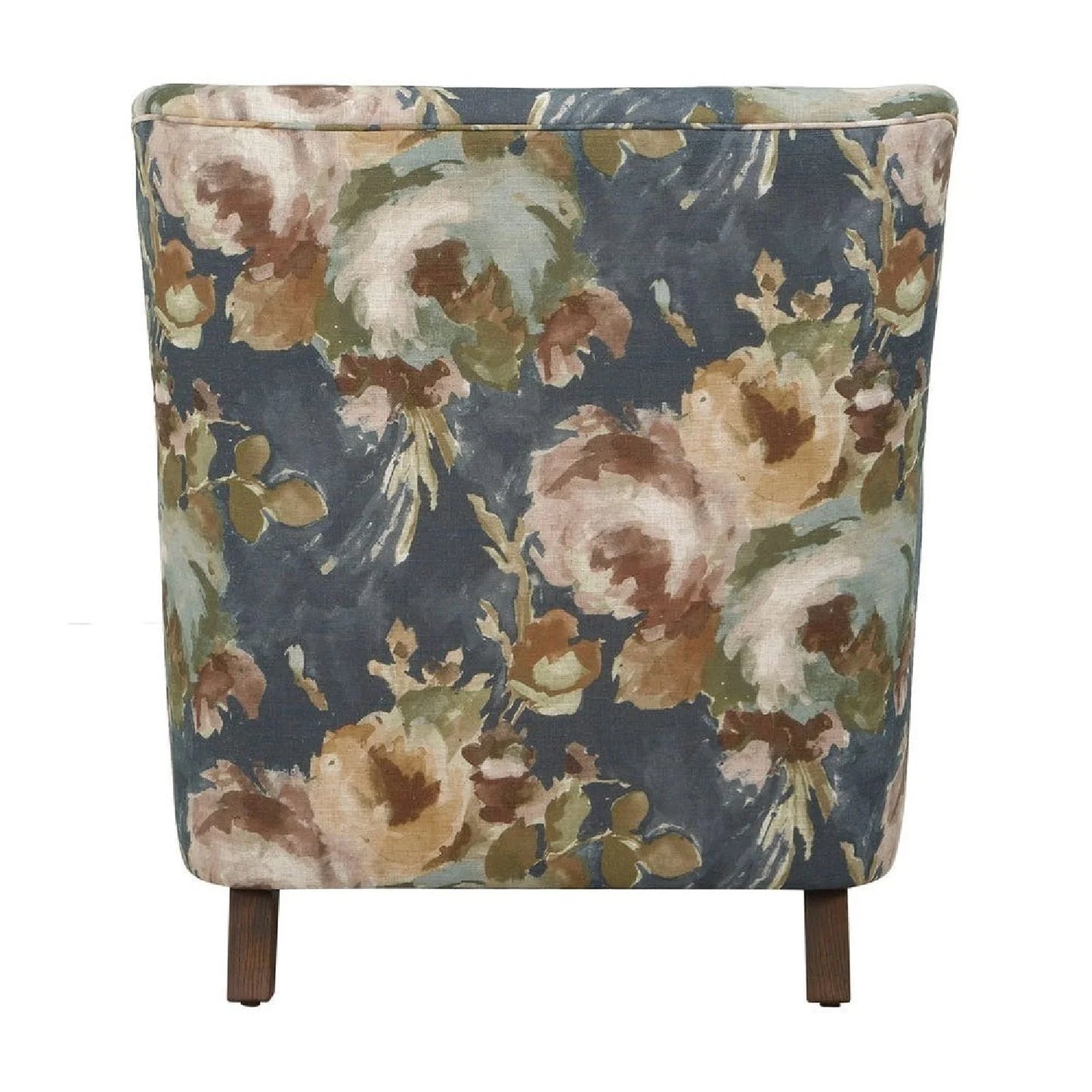 Luxury Floral Fabric Accent Armchair Modern Italian Style for Villa