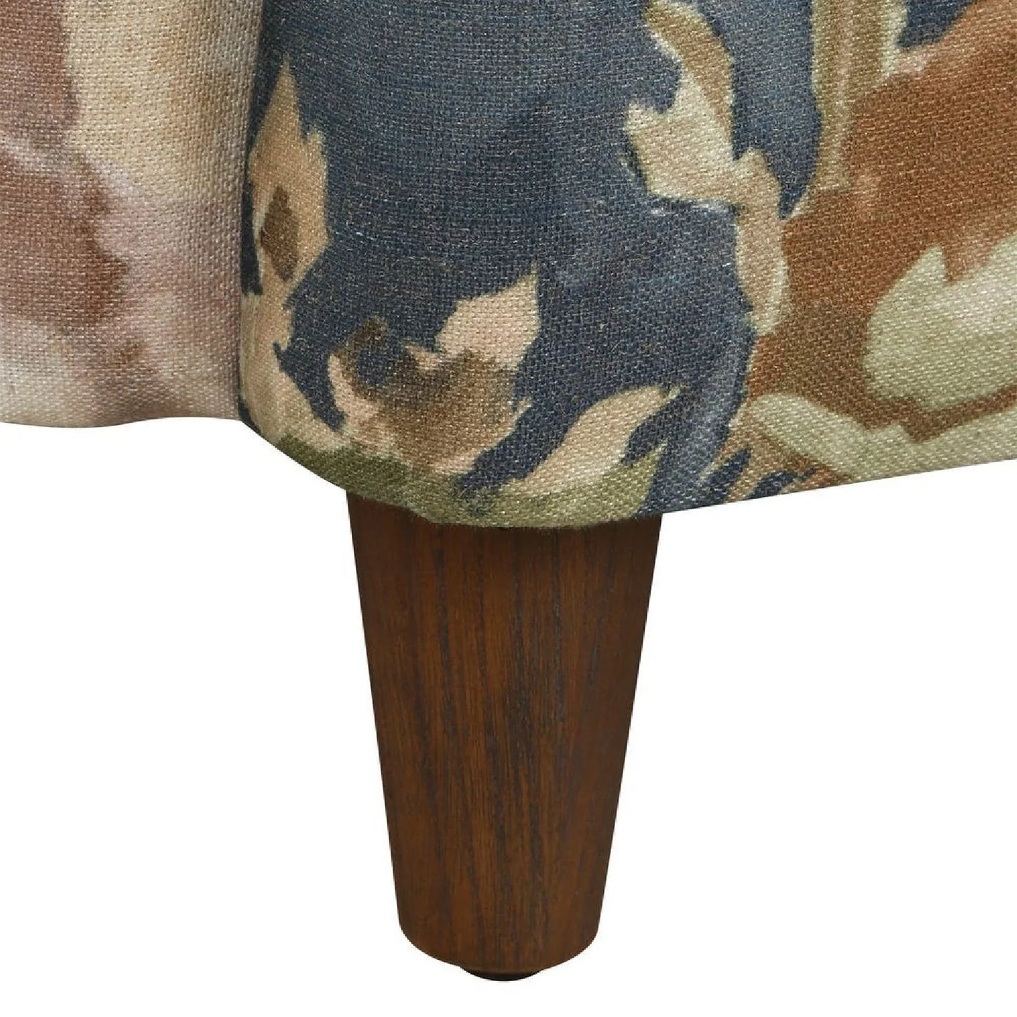 Luxury Floral Fabric Accent Armchair Modern Italian Style for Villa