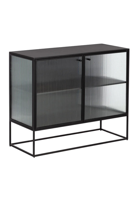 Luxury Fluted Glass Sideboard European Style for Villa