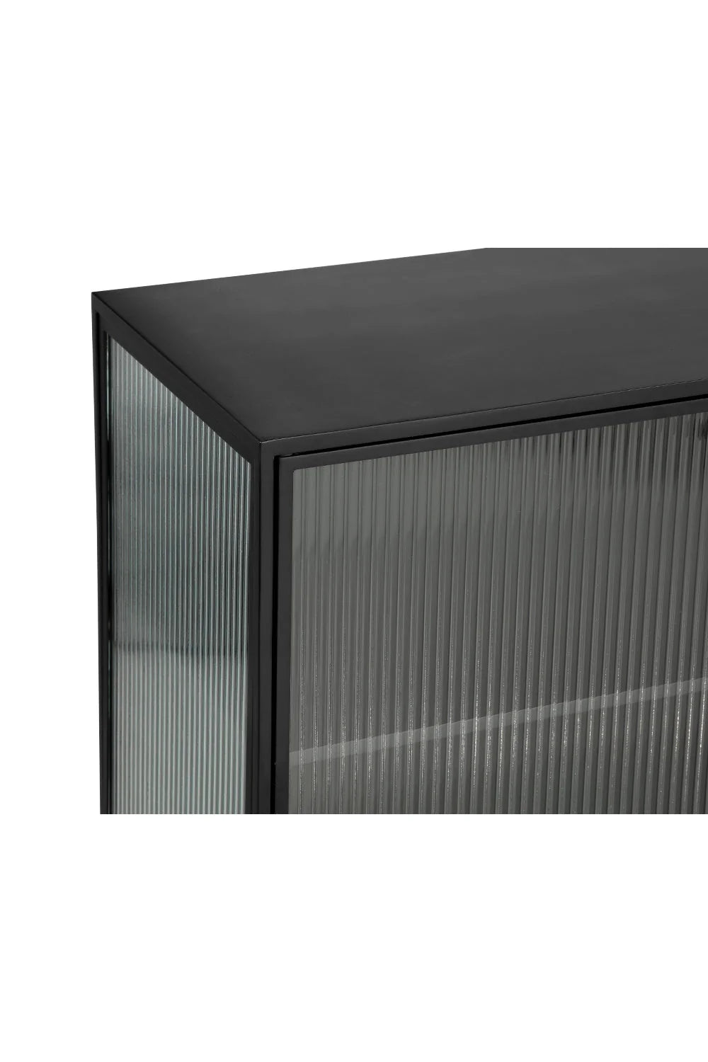 Luxury Fluted Glass Sideboard European Style for Villa