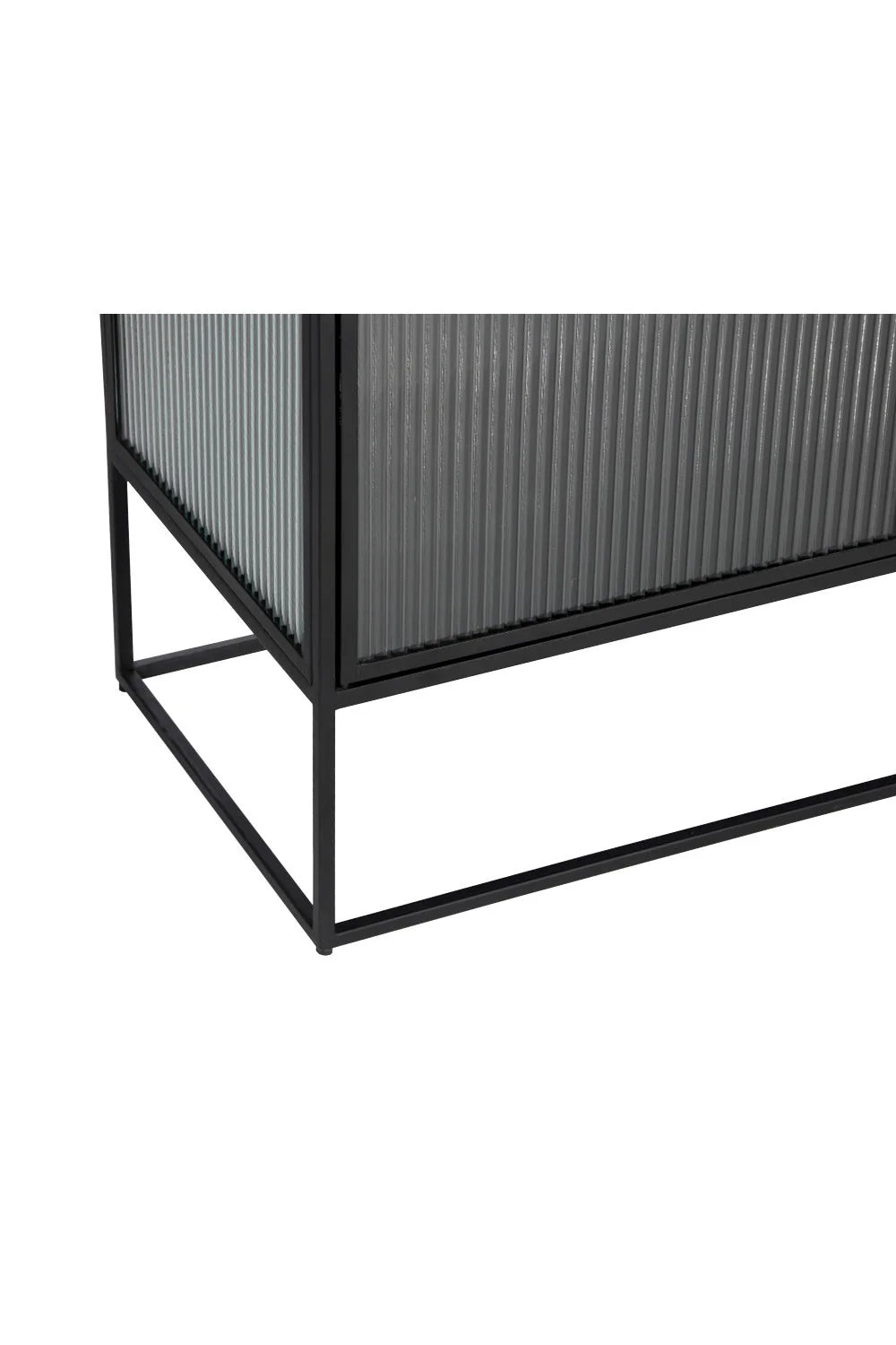 Luxury Fluted Glass Sideboard European Style for Villa