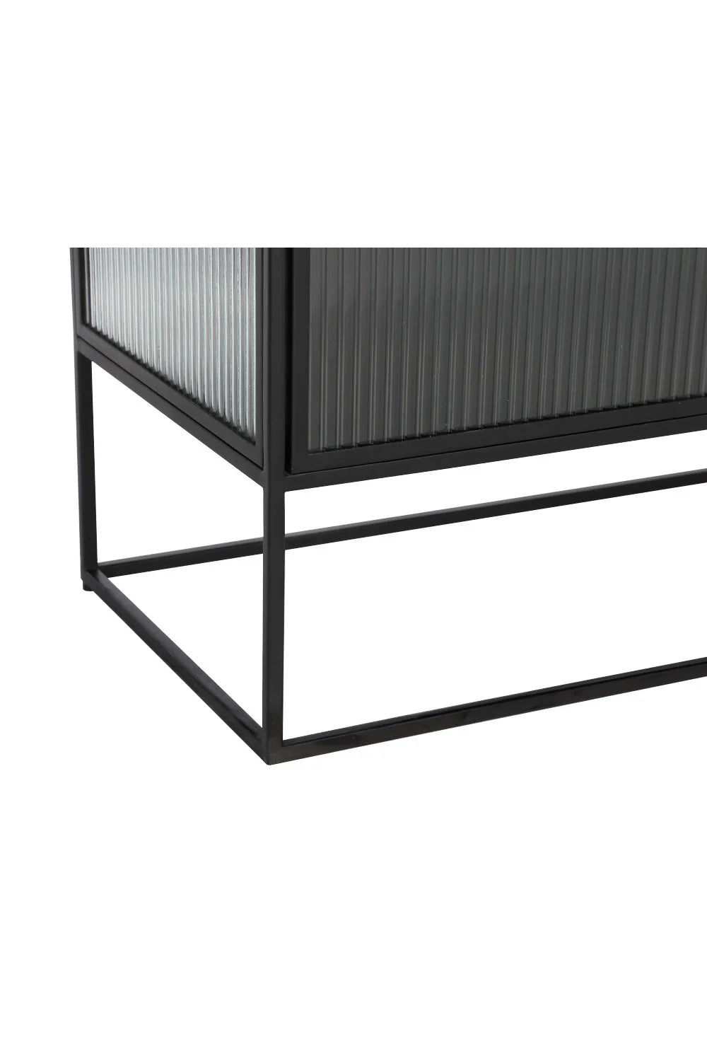 Luxury Fluted Glass Sideboard European Style for Villa