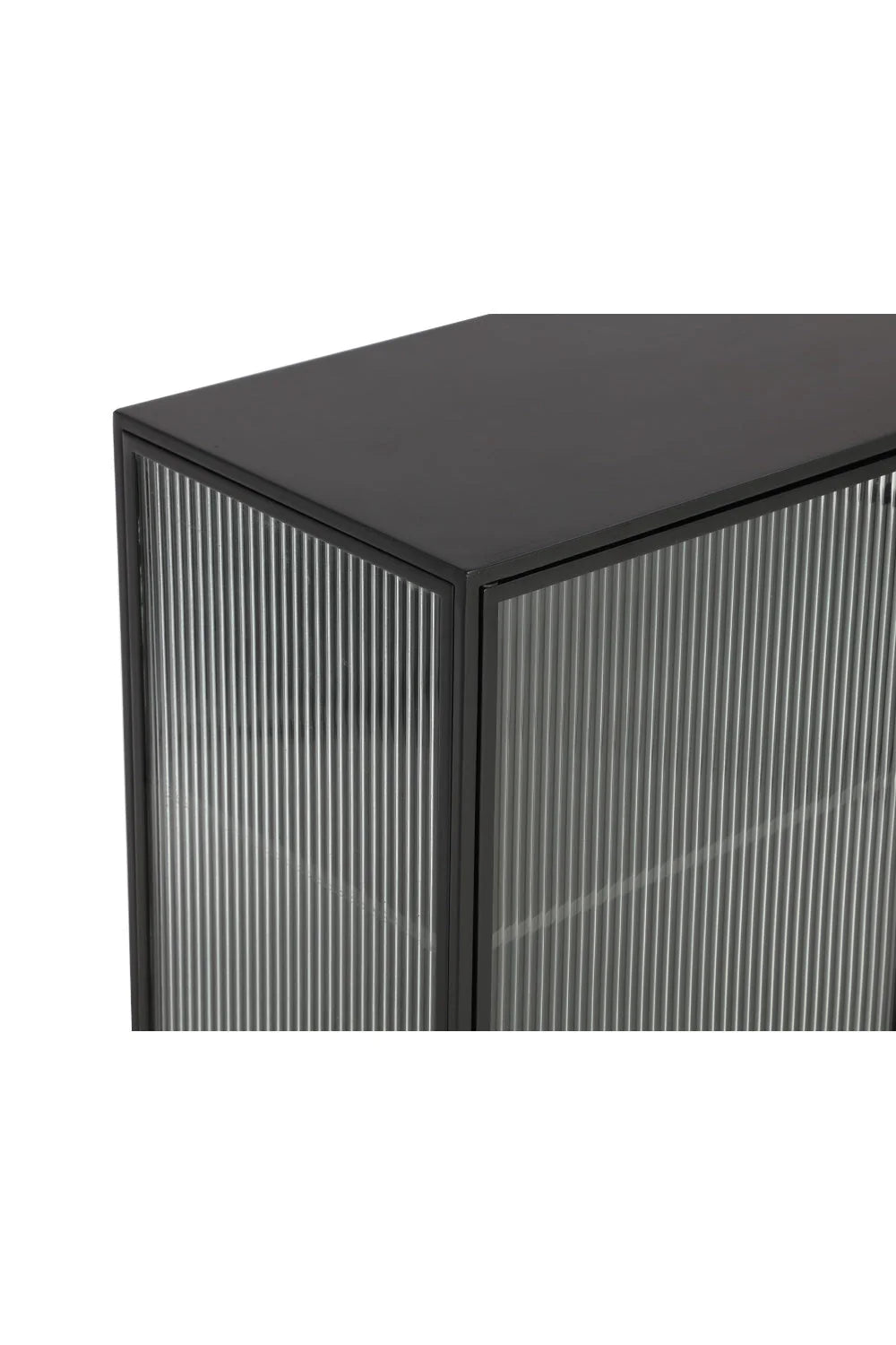 Luxury Fluted Glass Sideboard European Style for Villa