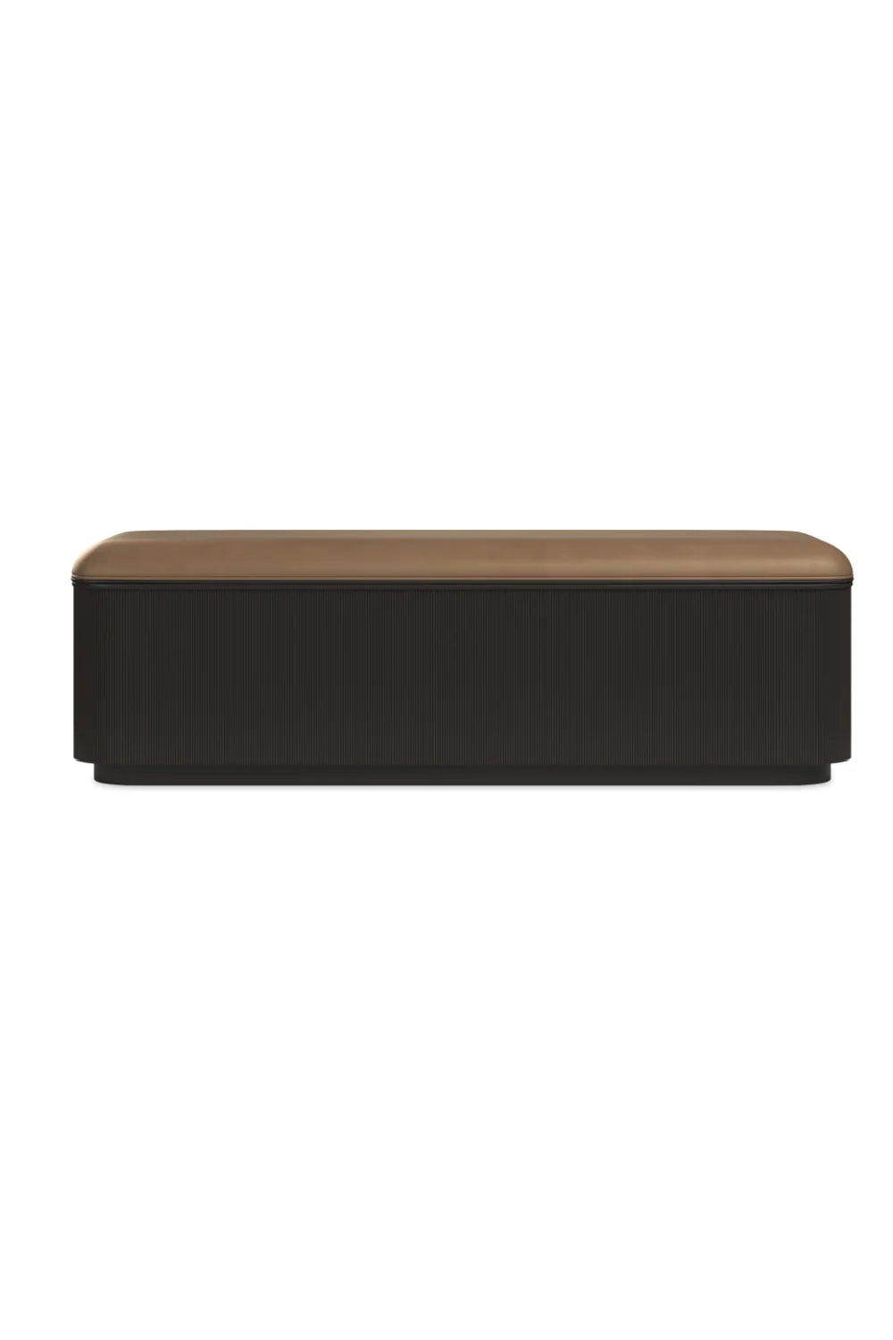 Luxury Fluted Storage Bed Bench European Style for Villa