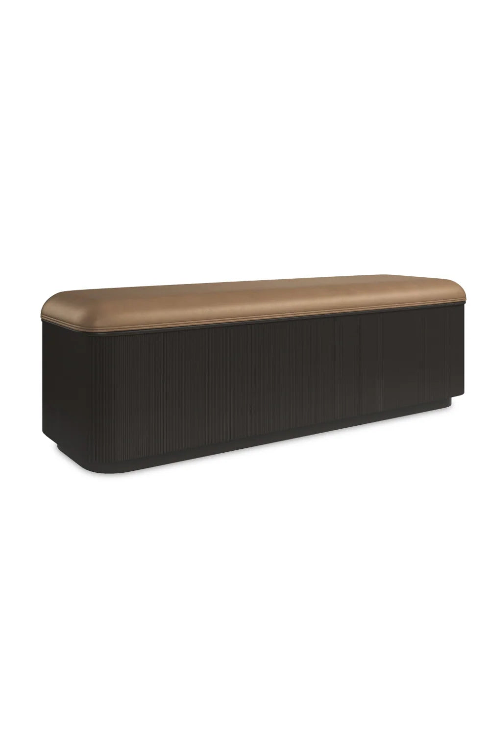 Luxury Fluted Storage Bed Bench European Style for Villa