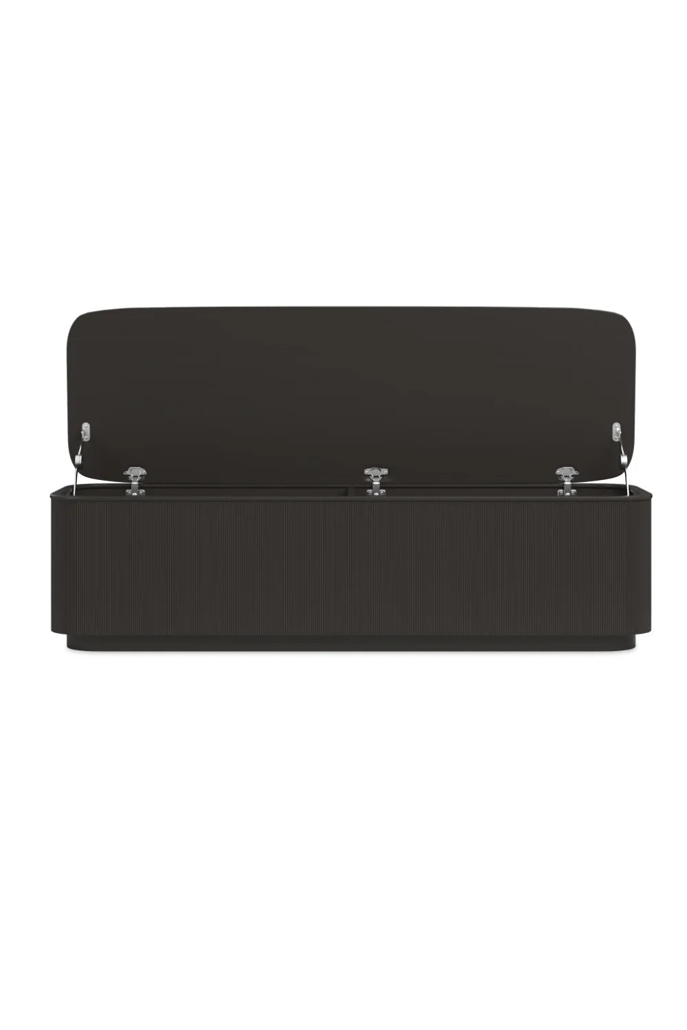 Luxury Fluted Storage Bed Bench European Style for Villa