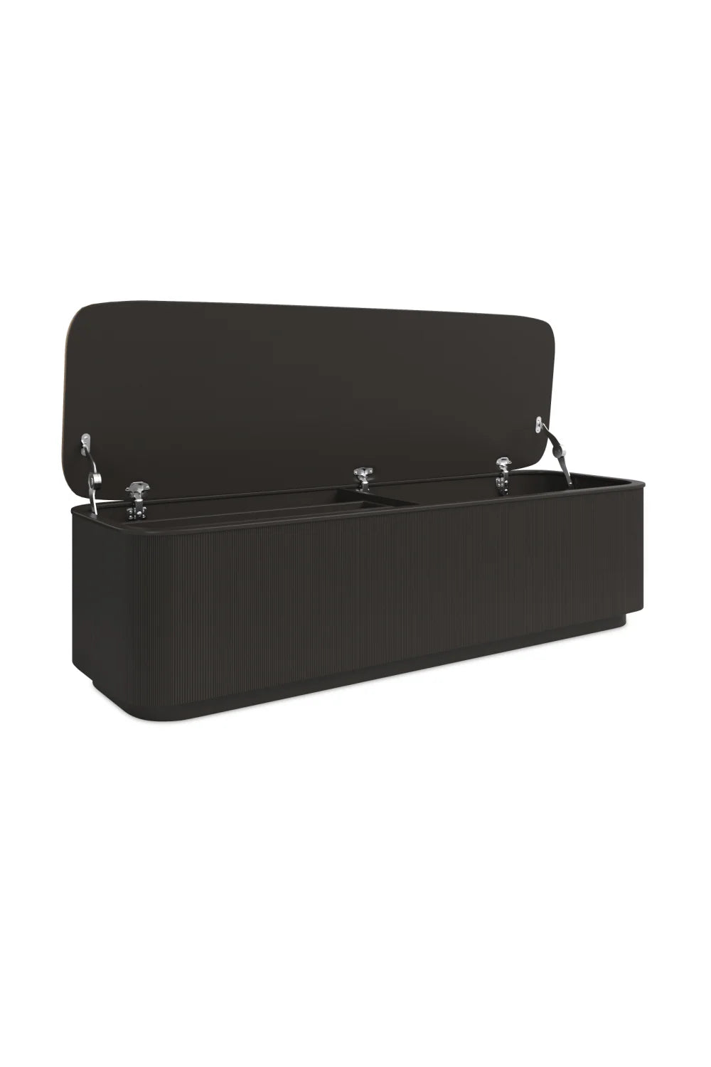 Luxury Fluted Storage Bed Bench European Style for Villa