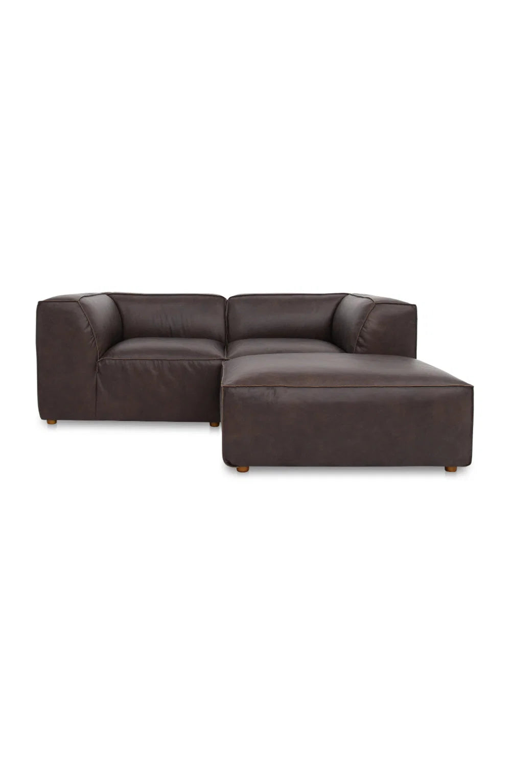 Luxury Form Modular Leather Nook Sofa Modern Italian Style for Villa