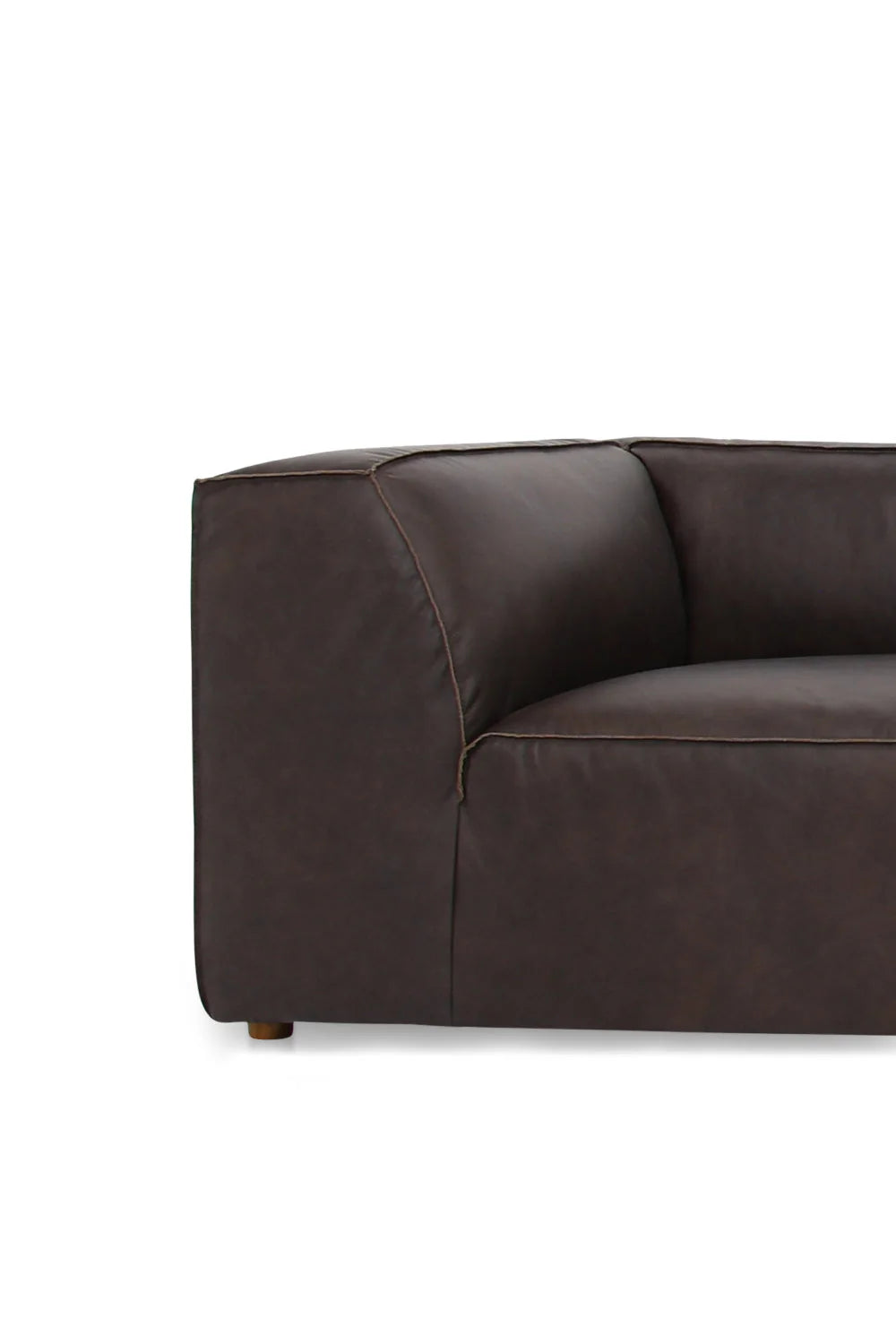 Luxury Form Modular Leather Nook Sofa Modern Italian Style for Villa