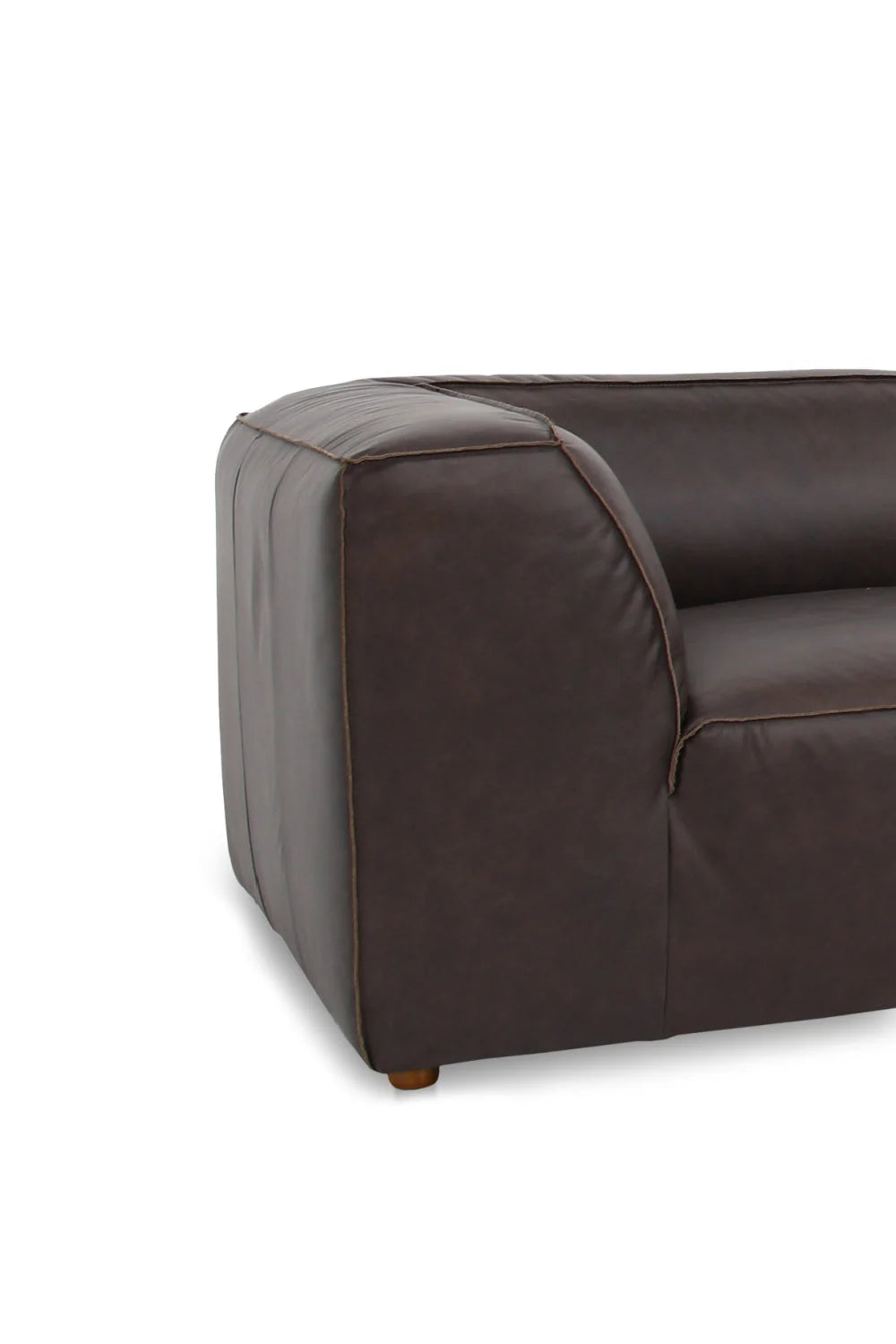 Luxury Form Modular Leather Nook Sofa Modern Italian Style for Villa